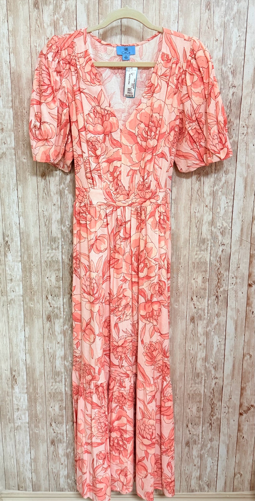 Size M CECE BLUSH PRINT Dress
