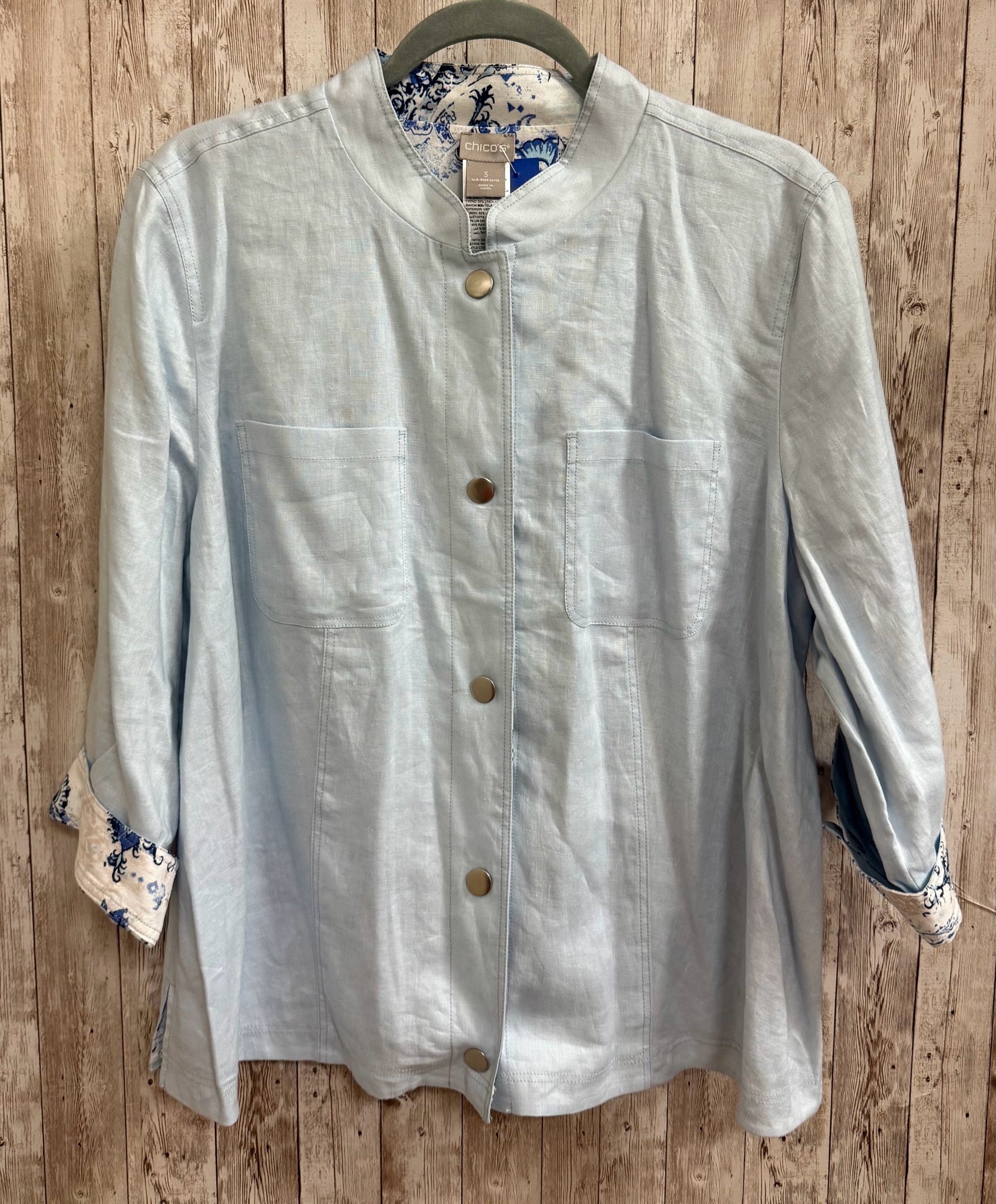 Size XL CHICO'S Denim Jacket