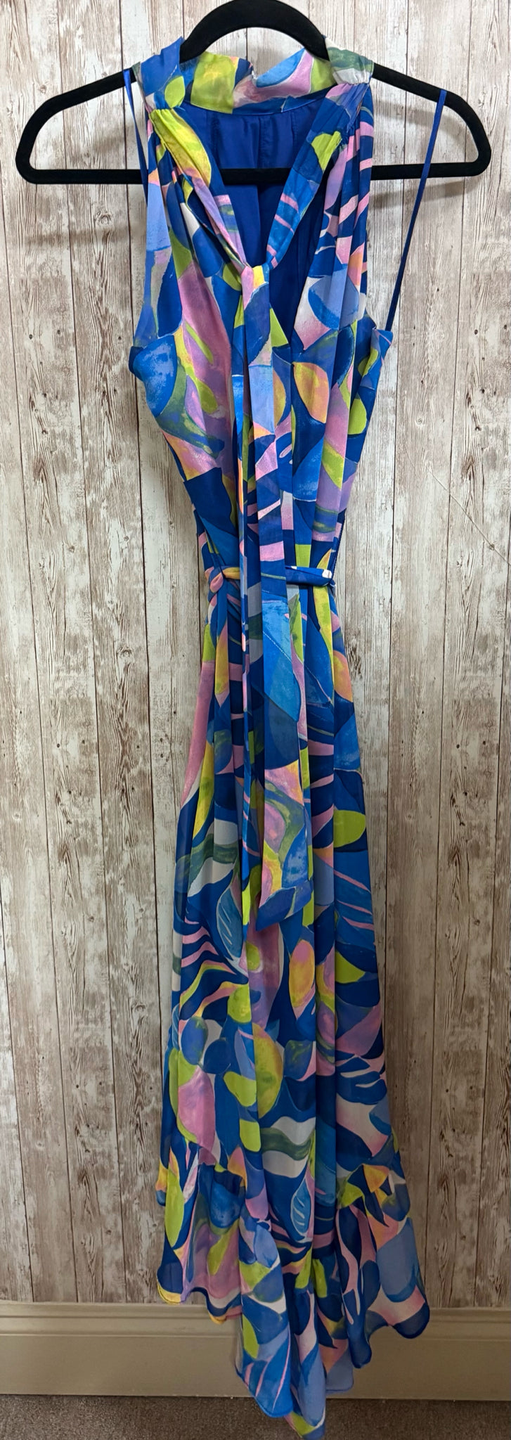 Size 12 ELIZA J Blue Print Dress