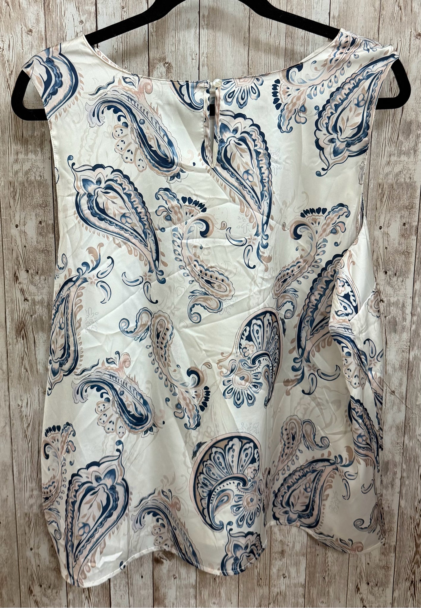 Size XL CHARLIE B WHITE AND BLUE Top