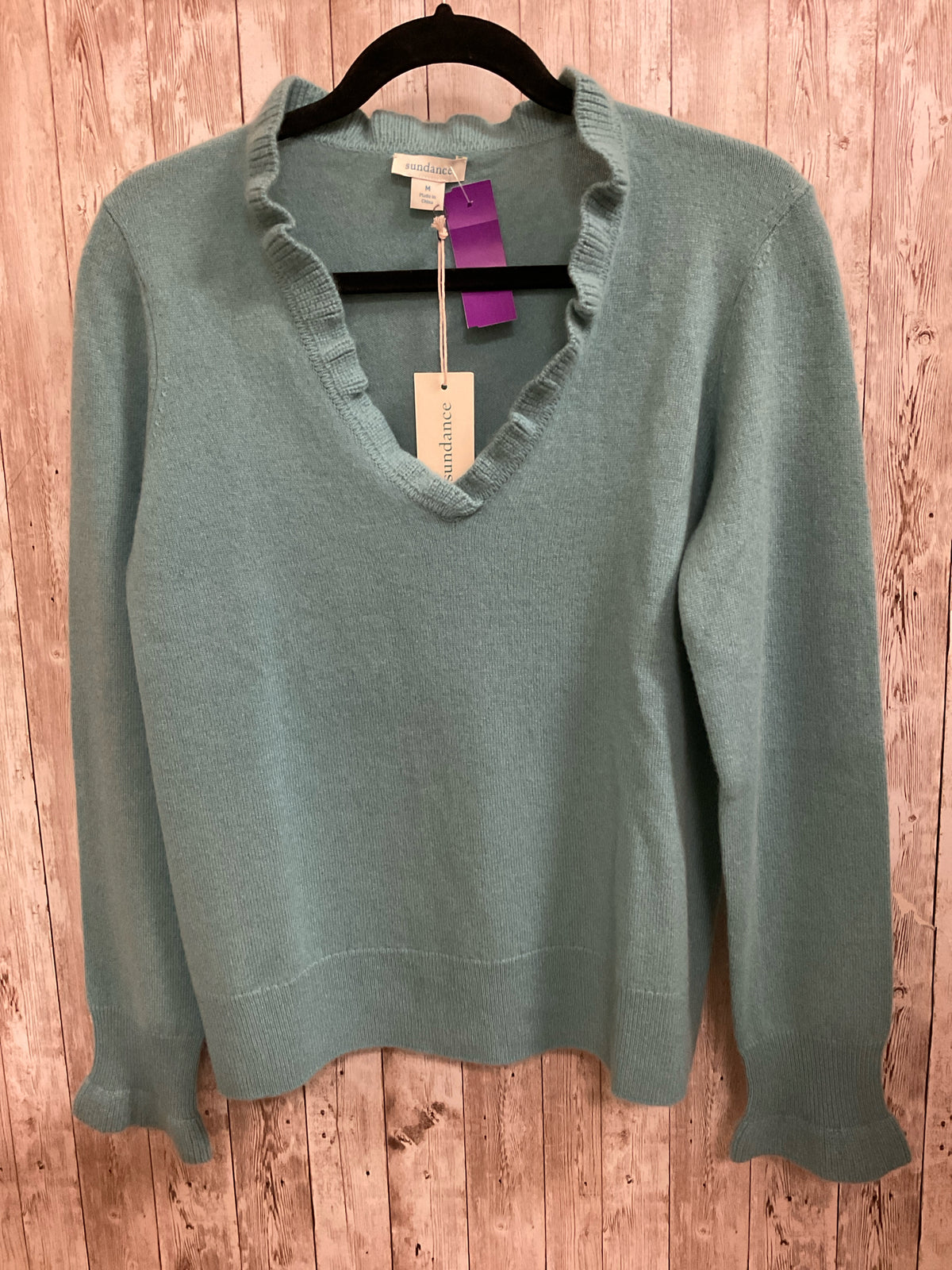 Size M SUNDANCE Teal Sweater