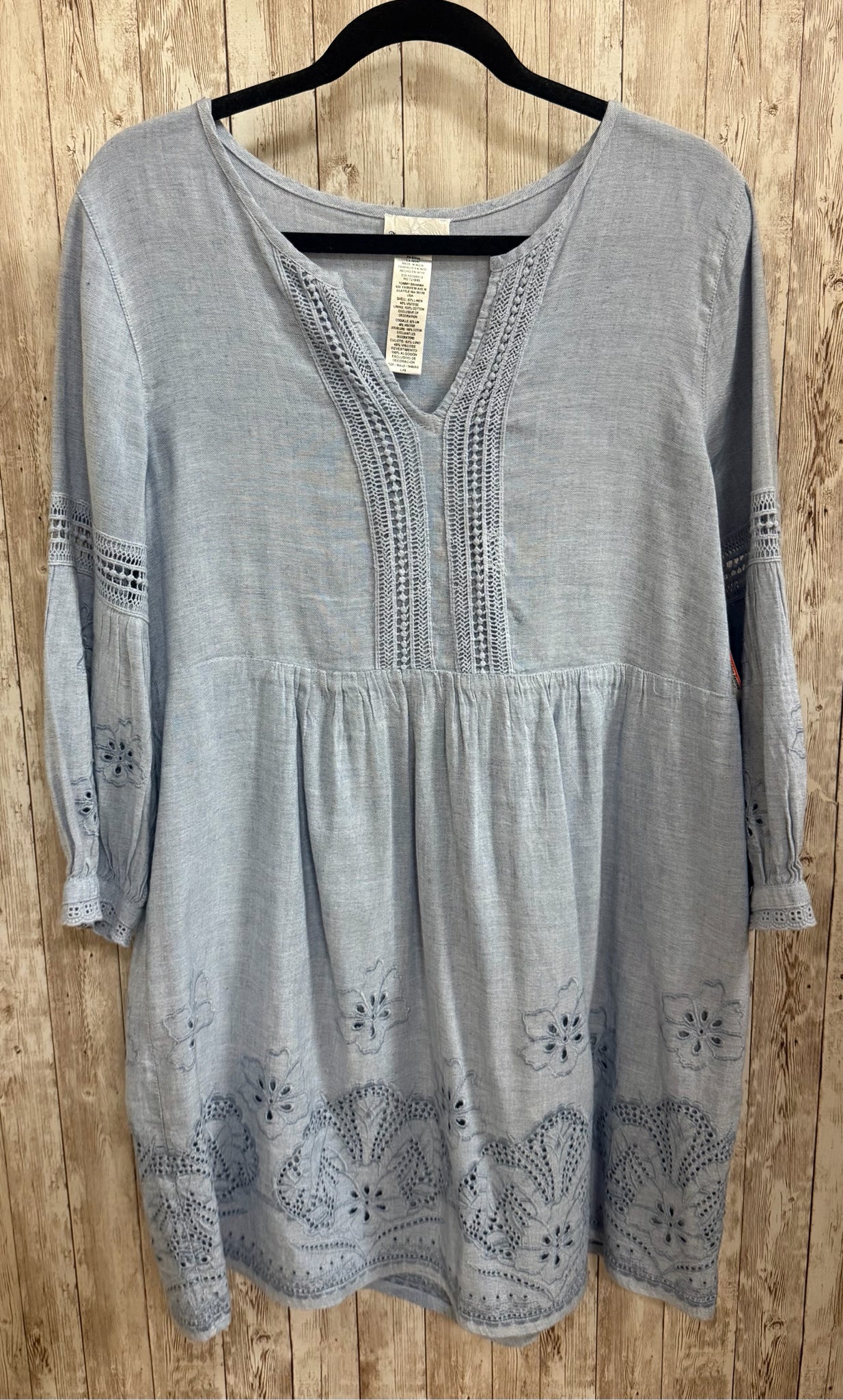 Size L TOMMY BAHAMA Light Blue Dress