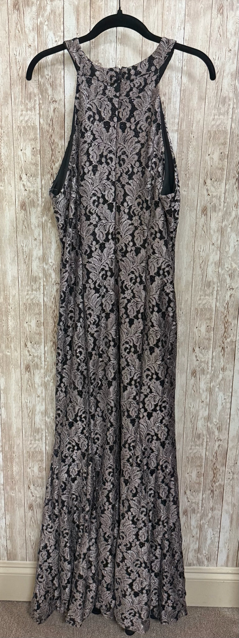 R&M RICHARDS Size 16 SILVER AND BLACK Dress