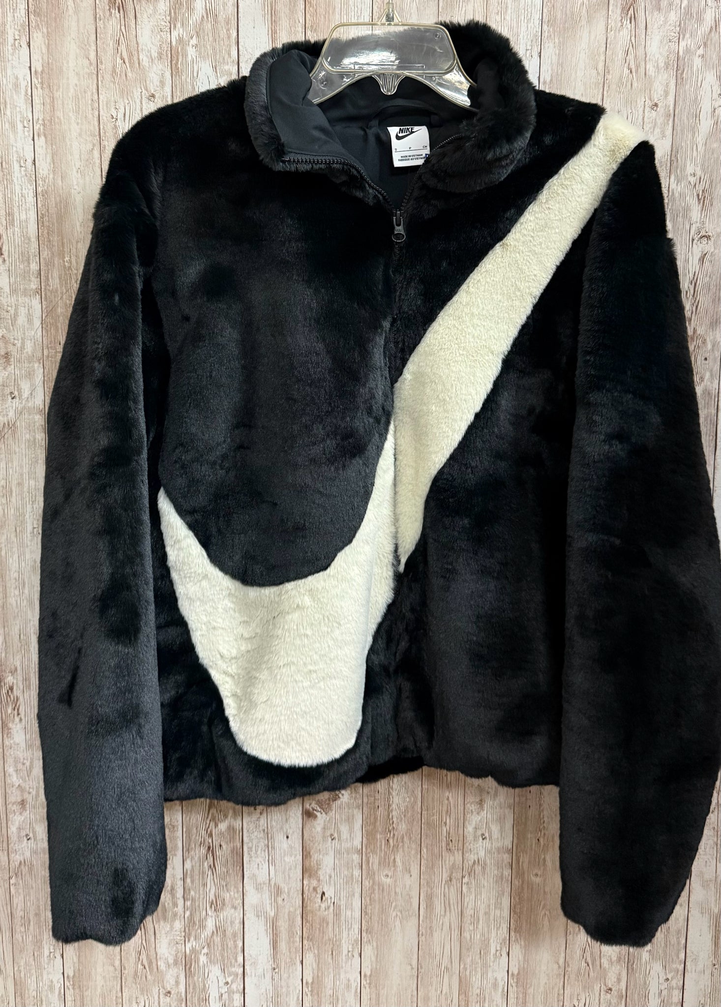 NIKE Size S Black and Cream Jacket