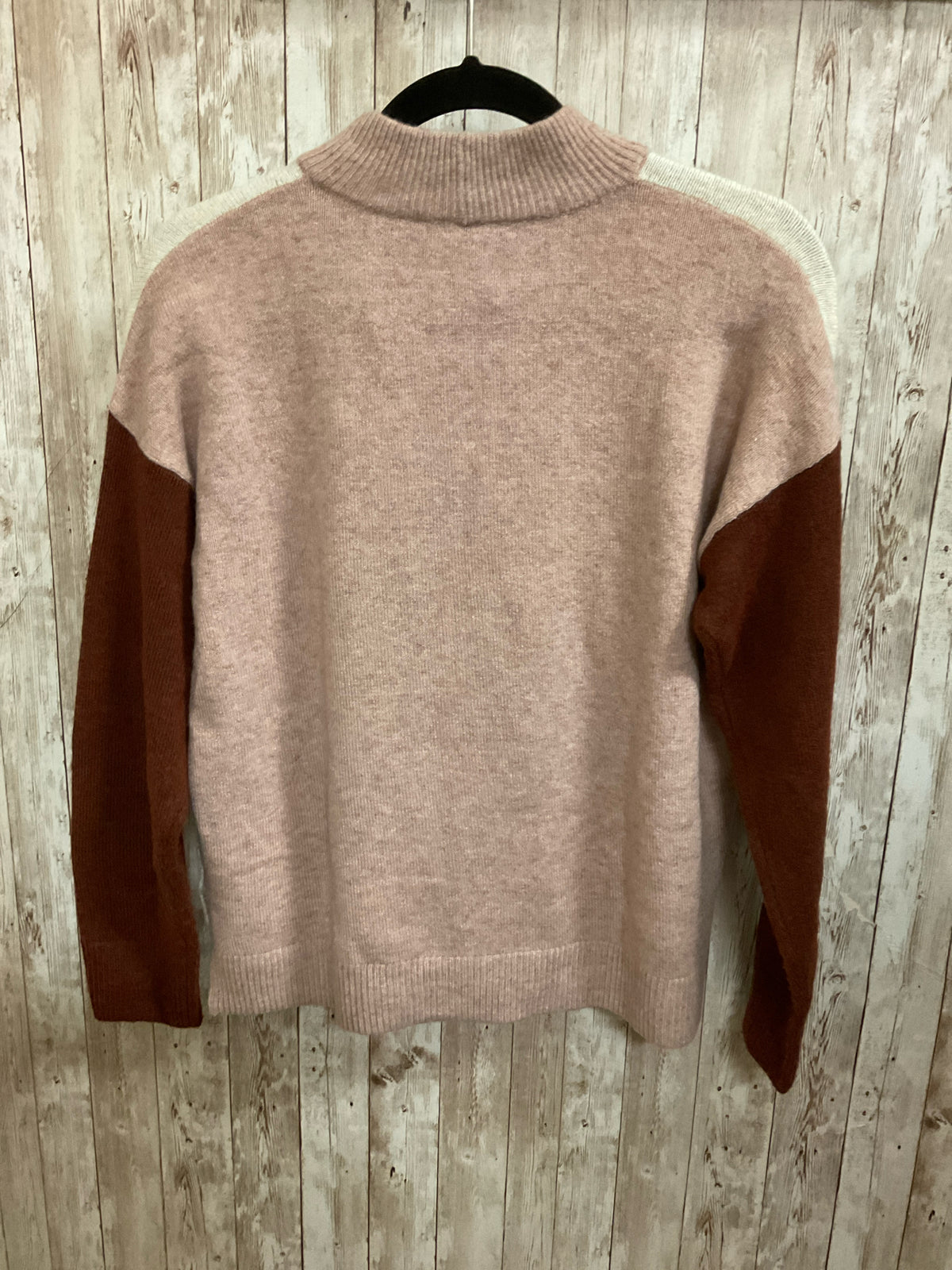 Size S MADEWELL BEIGE AND BROWN PLAID Sweater