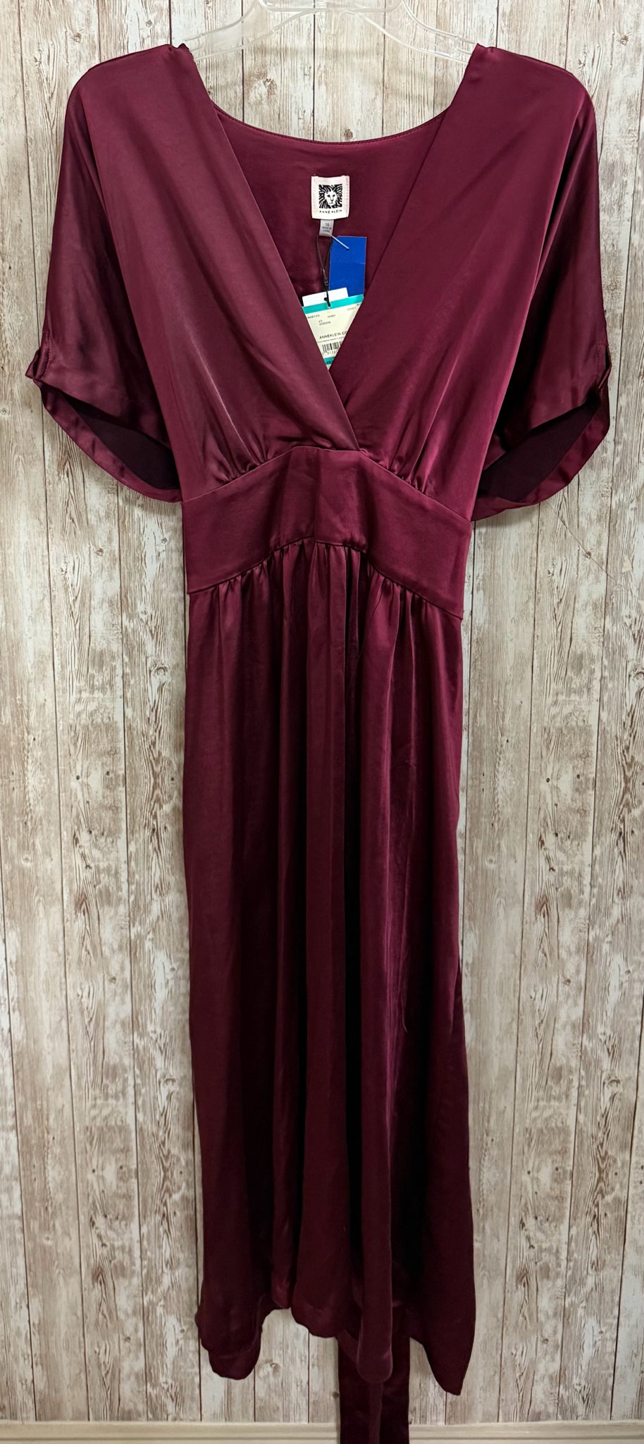 Size 16 ANNE KLEIN Burgundy Dress