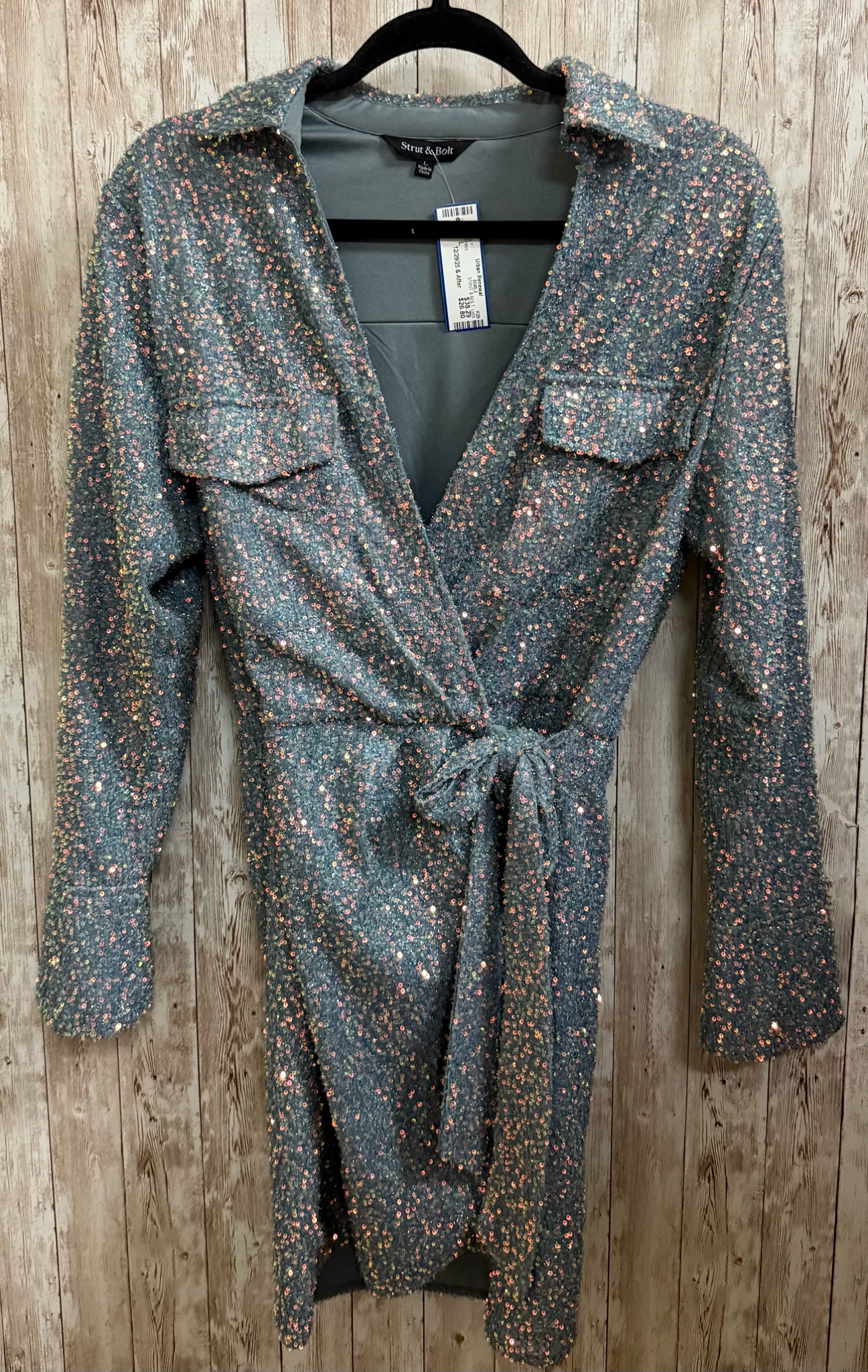 Size L STRUT & BOLT Light Blue Dress