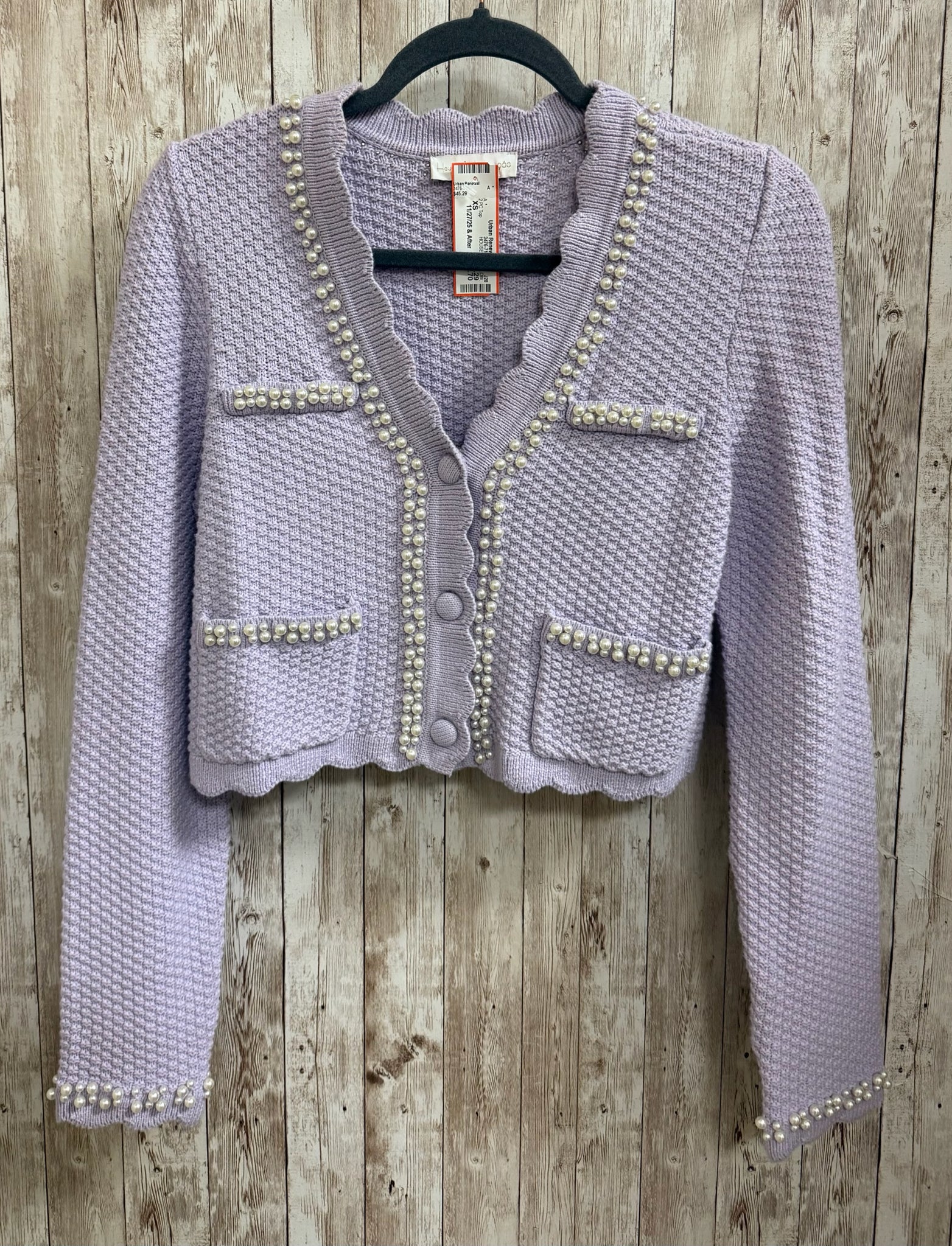 Size XS HOUSE OF HARLOW Lavender 2 PC Top