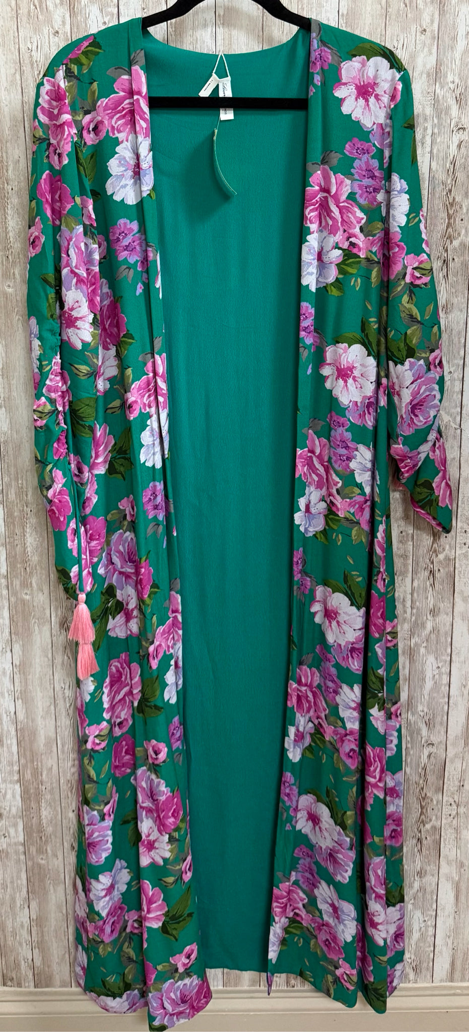 Size One Size LOVERS + FRIENDS GREEN AND PINK Duster