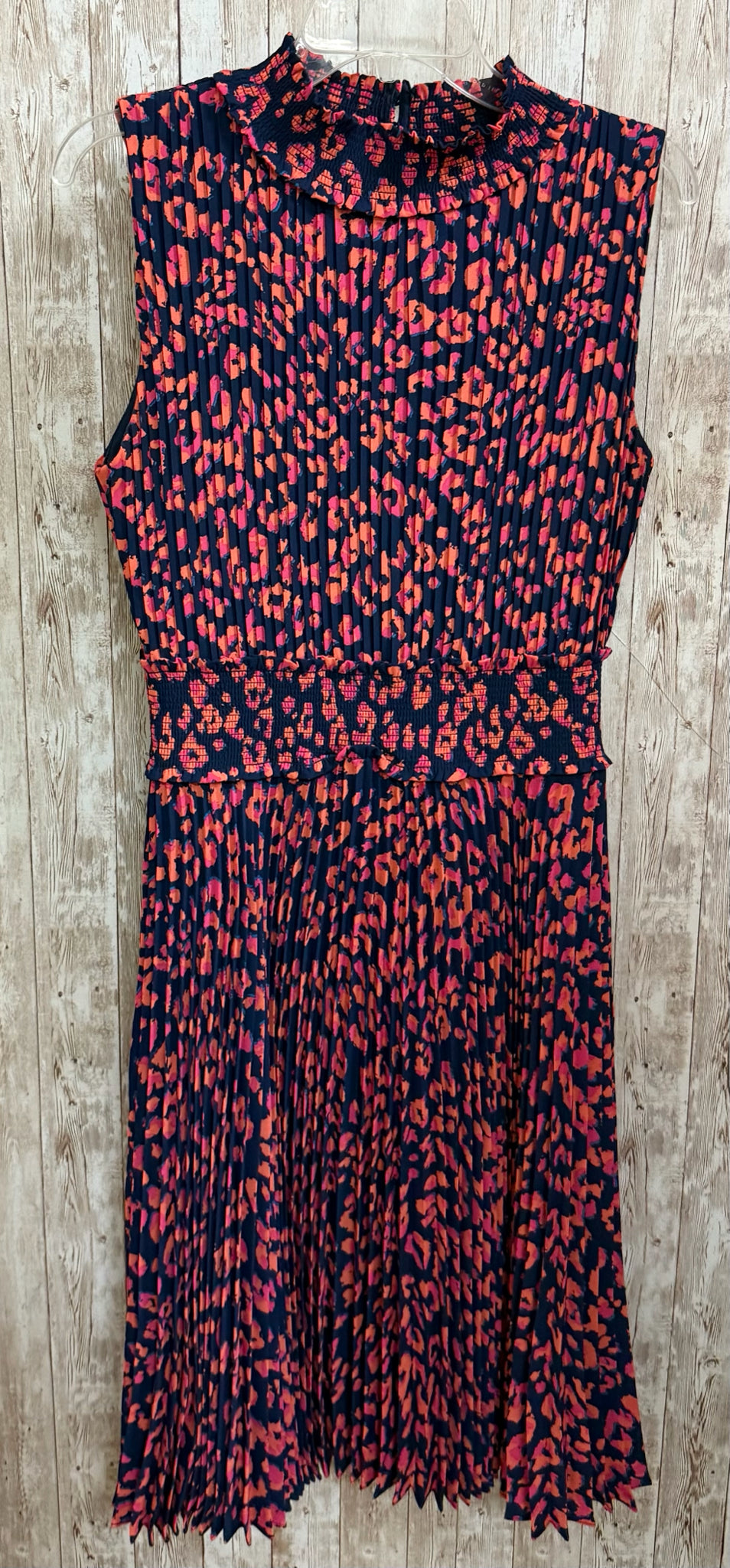 Size 12 NANETTE LEPORE NAVY AND PINK Dress