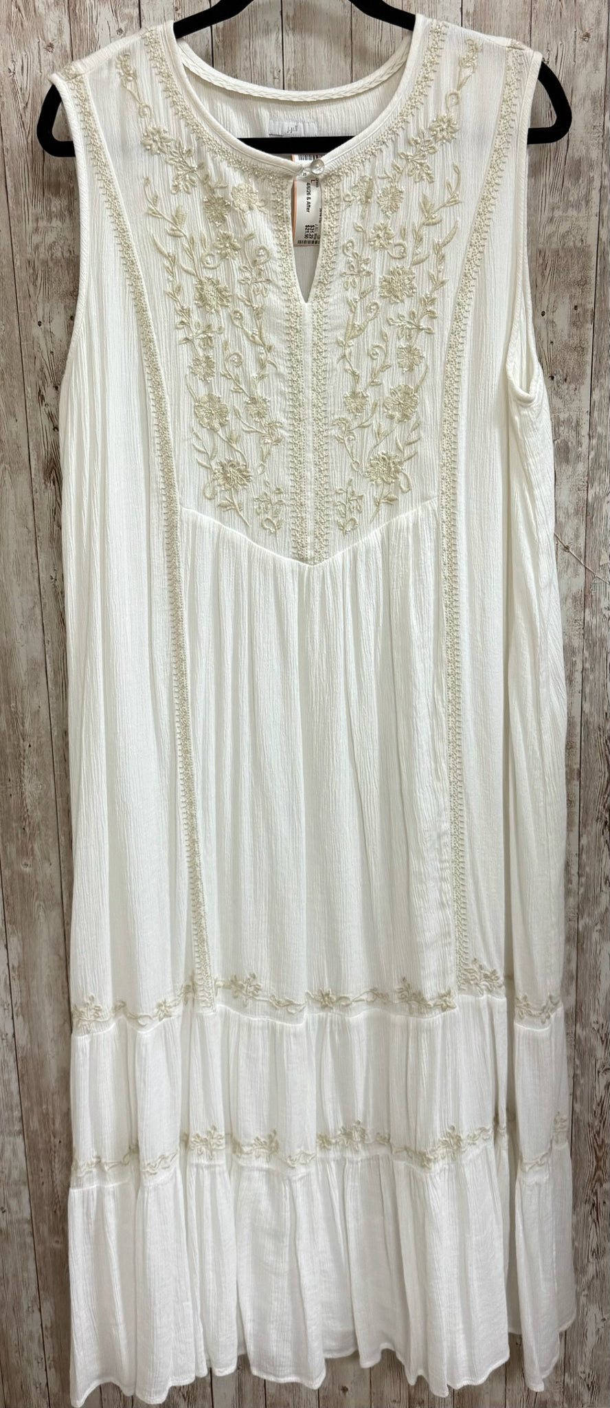 Size L J JILL White Dress