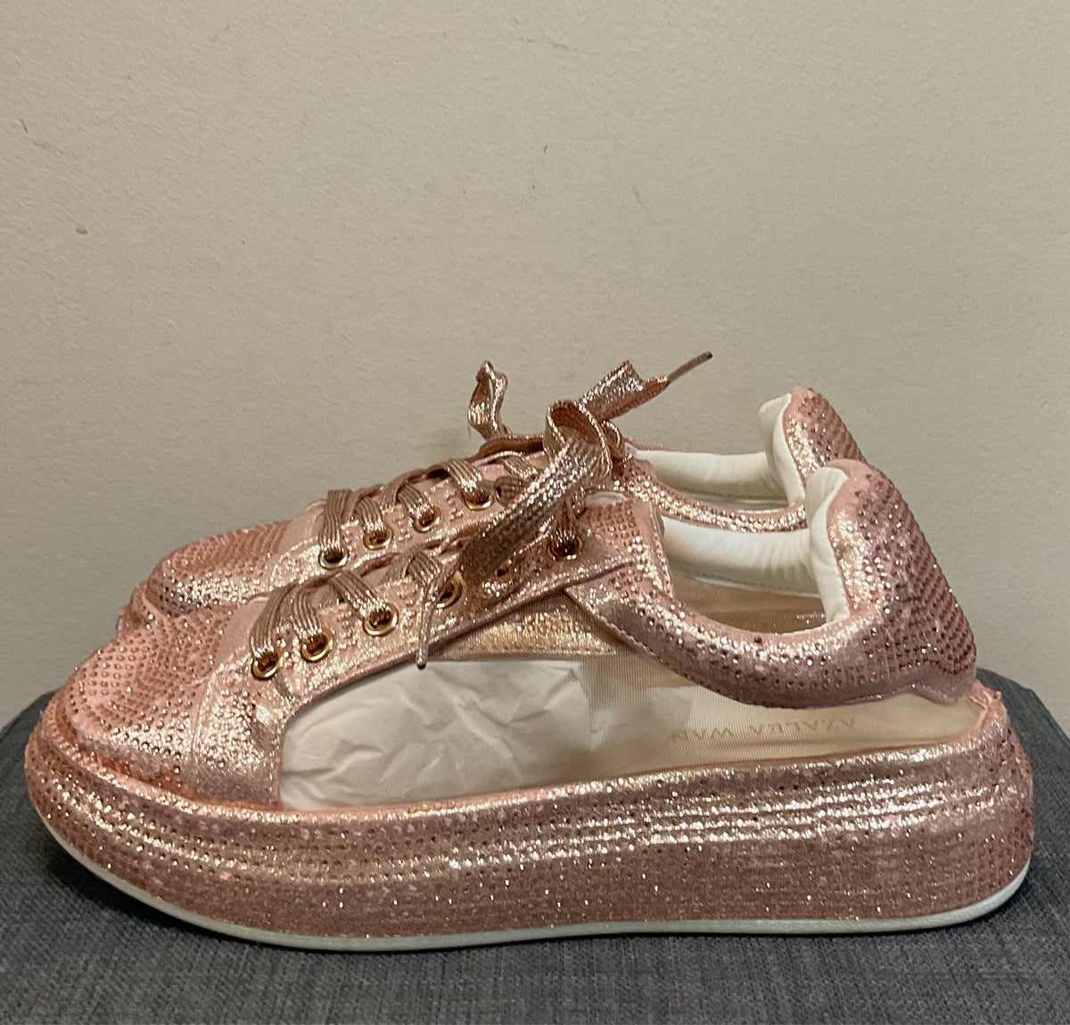 6.5 AZALEA WANG ROSE GOLD SHOES