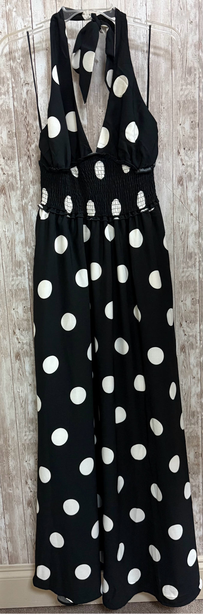 Size M LOVE X DESIGN BLACK AND WHITE POLKA DOT Dress