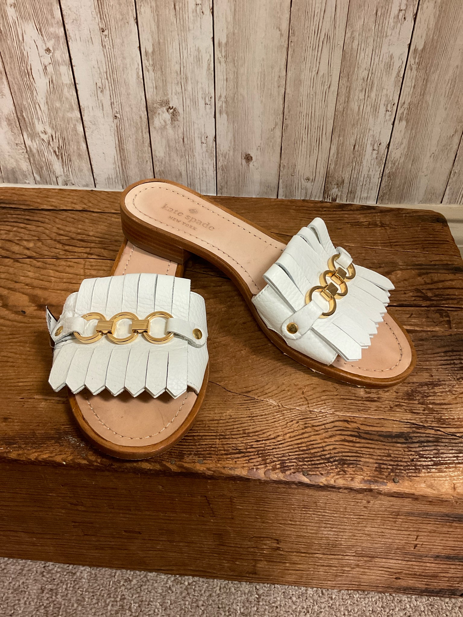 6.5 KATE SPADE OFF WHITE Sandals