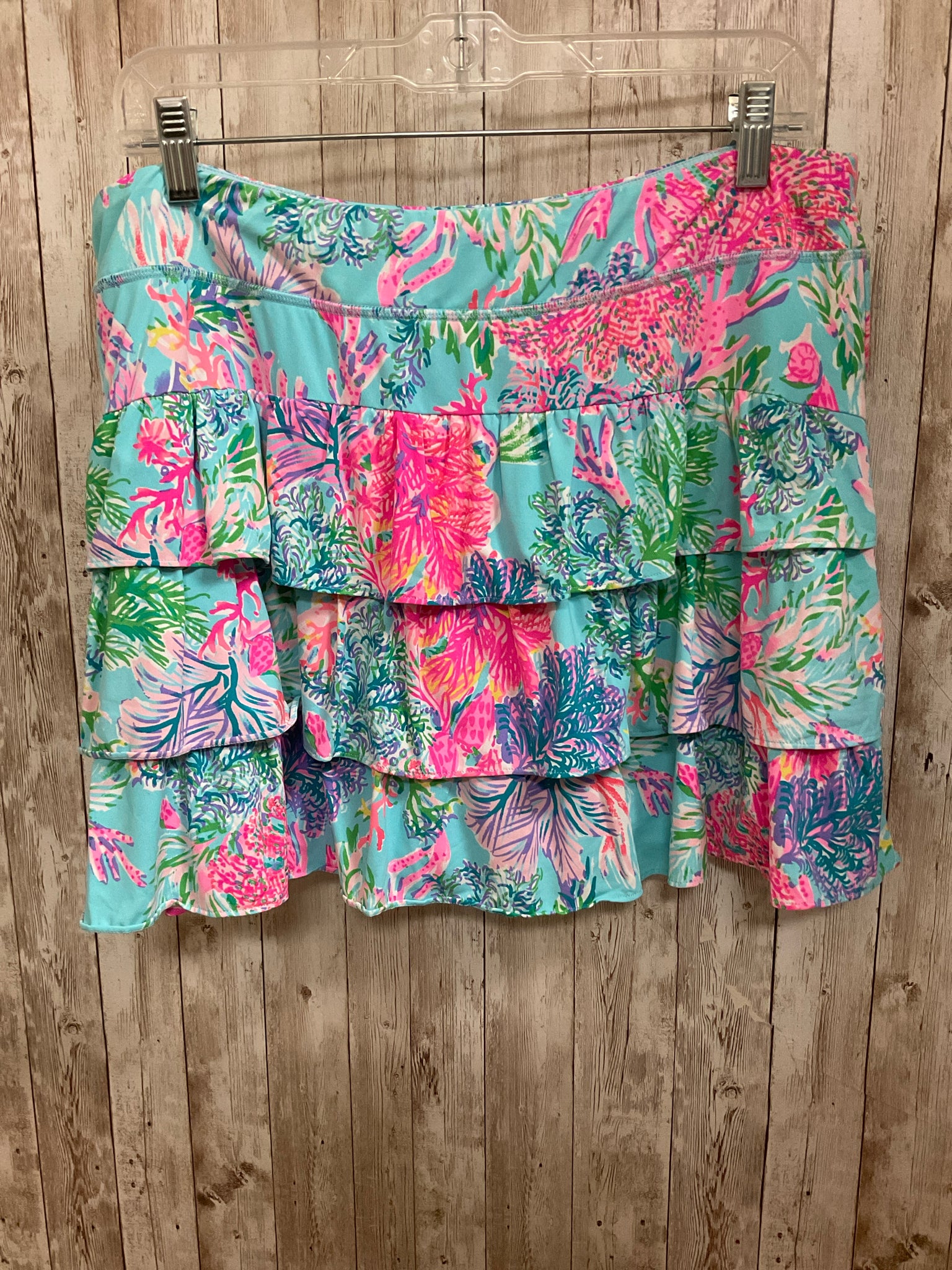 Size XL LILLY PULITZER LIGHT BLUE AND PINK skort