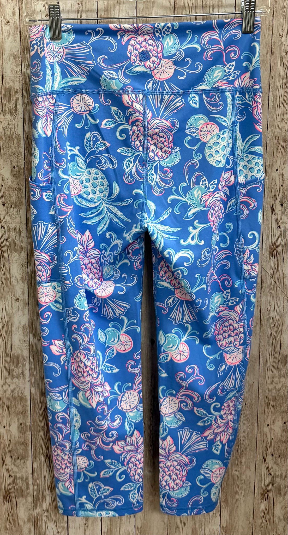 Size M LILLY PULITZER blue and pink Leggings