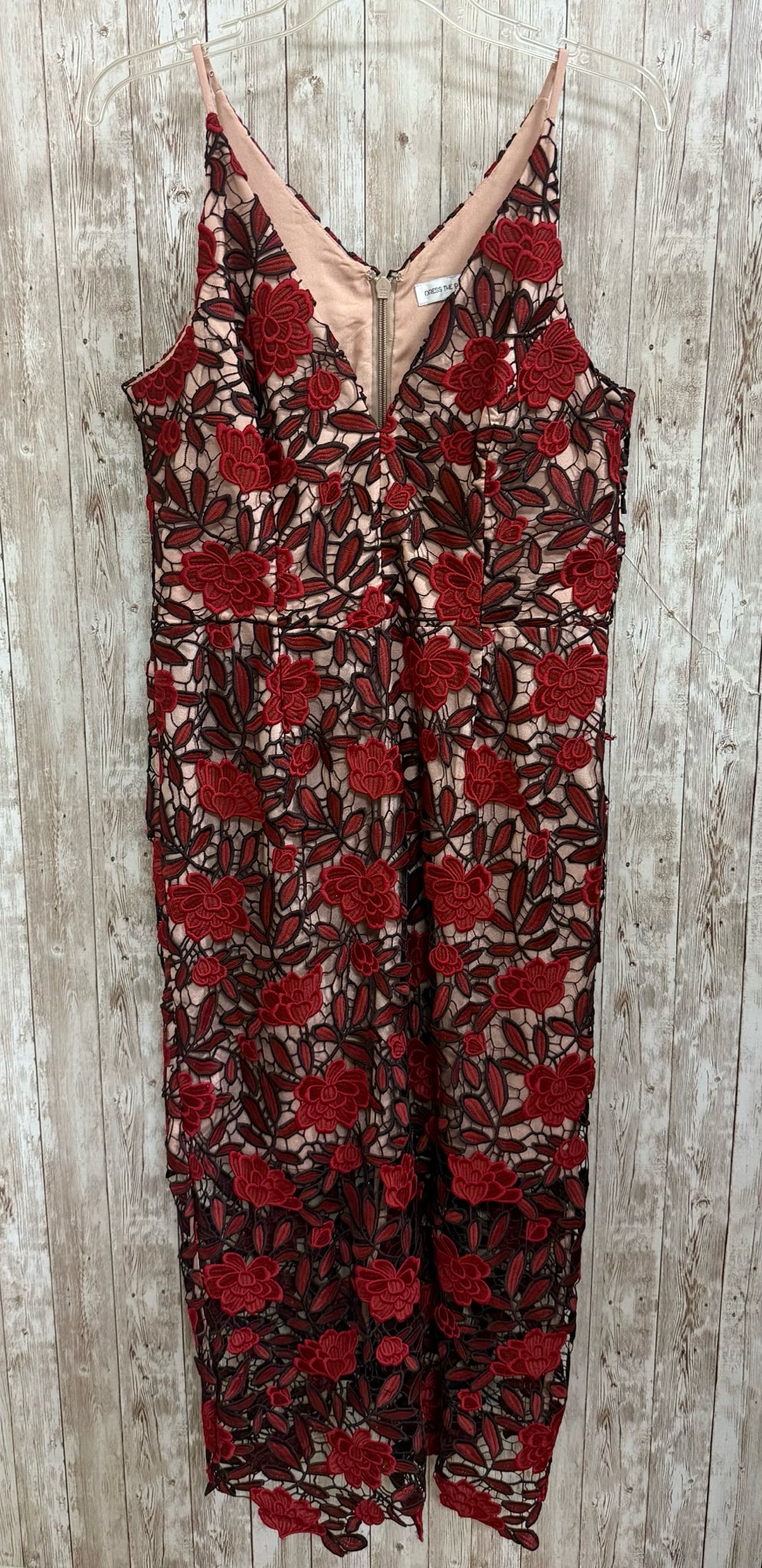 Size L DRESS THE POPULATION RED AND BLACK Dress