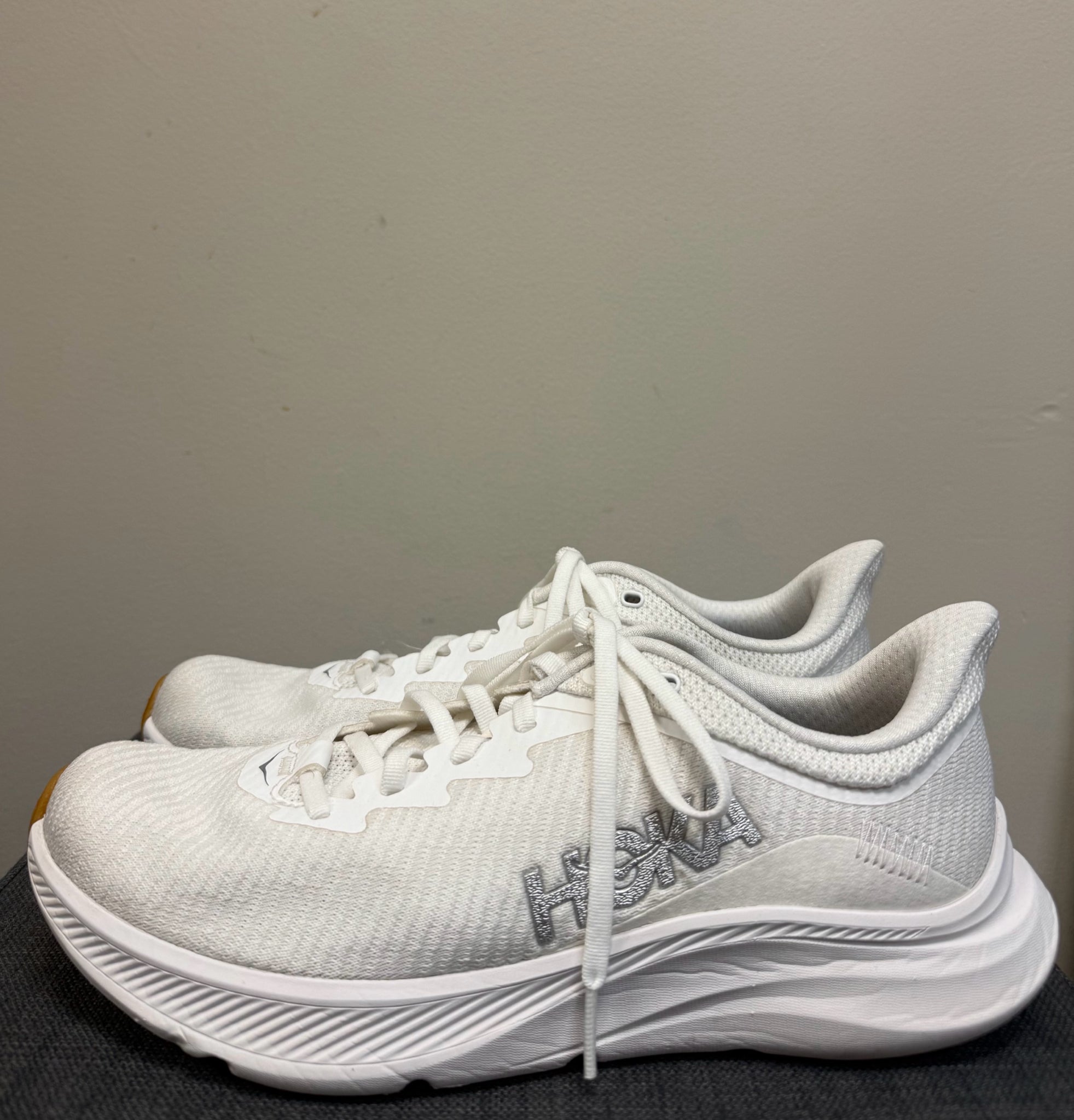 9.5 HOKA White Sneakers