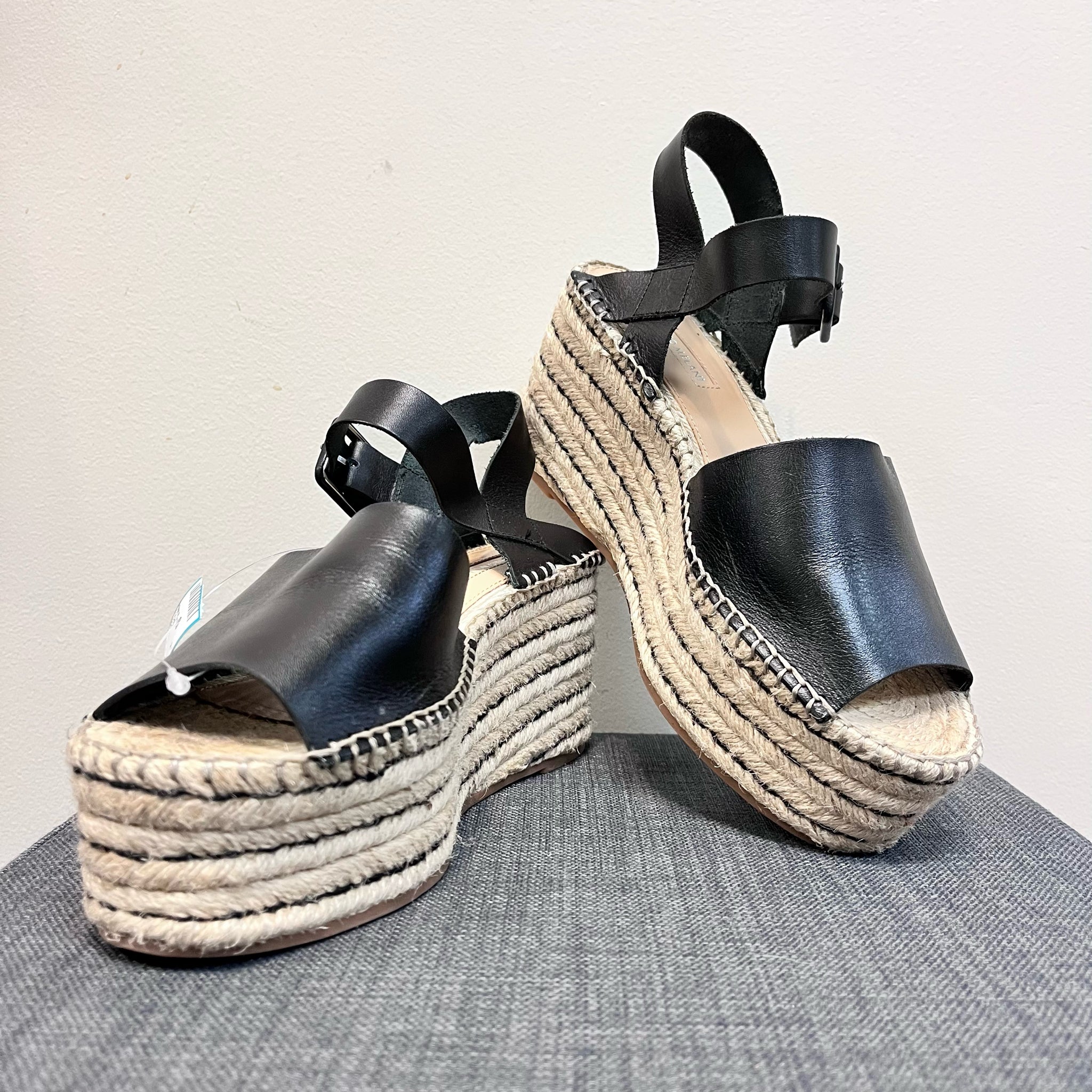 ANTONIO MELANI 8.5 Black Sandals
