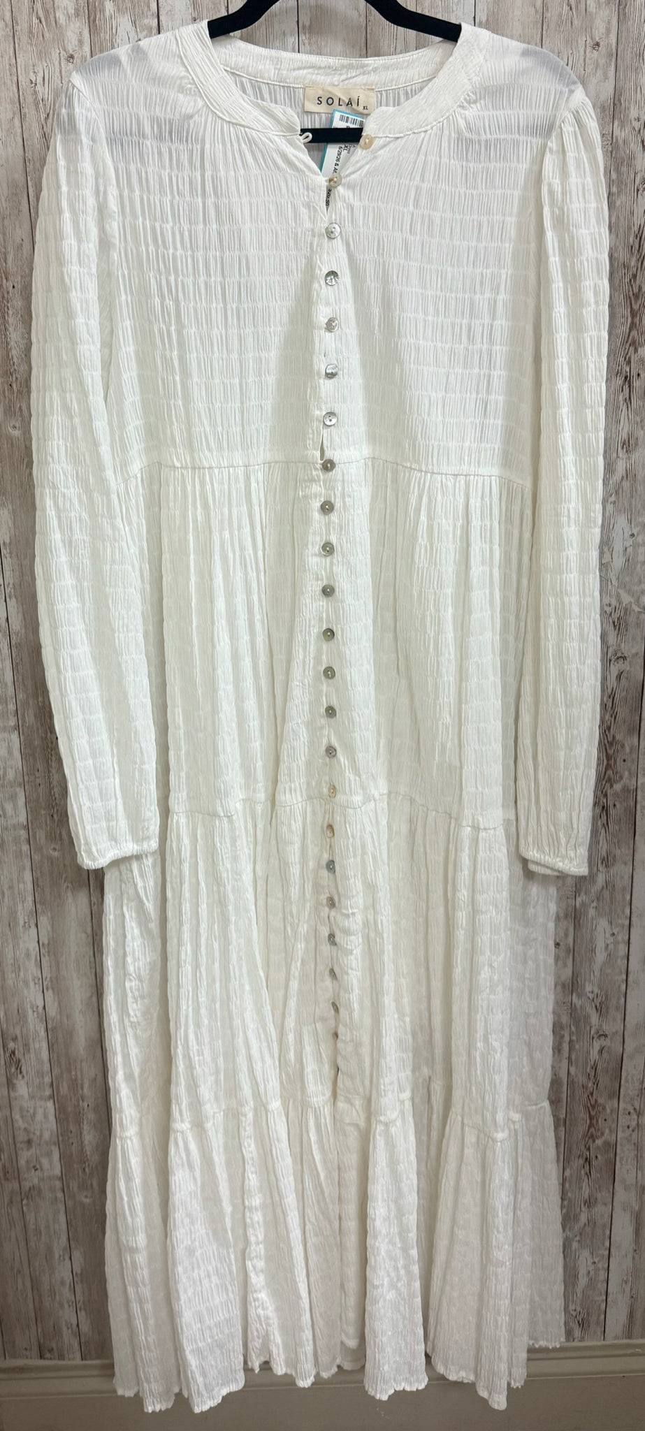Size XL SOLAI White Dress