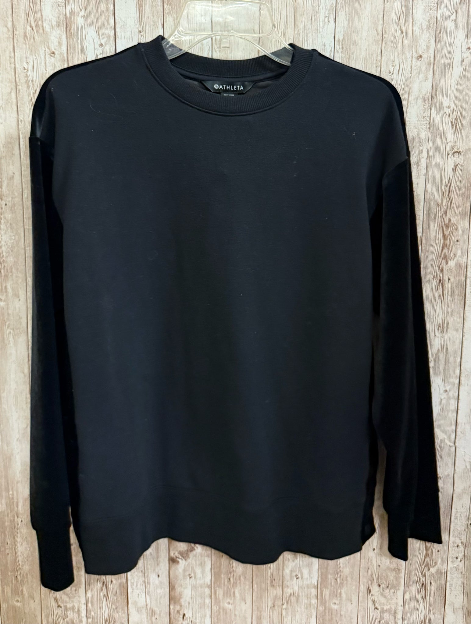 ATHLETA Size XS Black Velvet Top