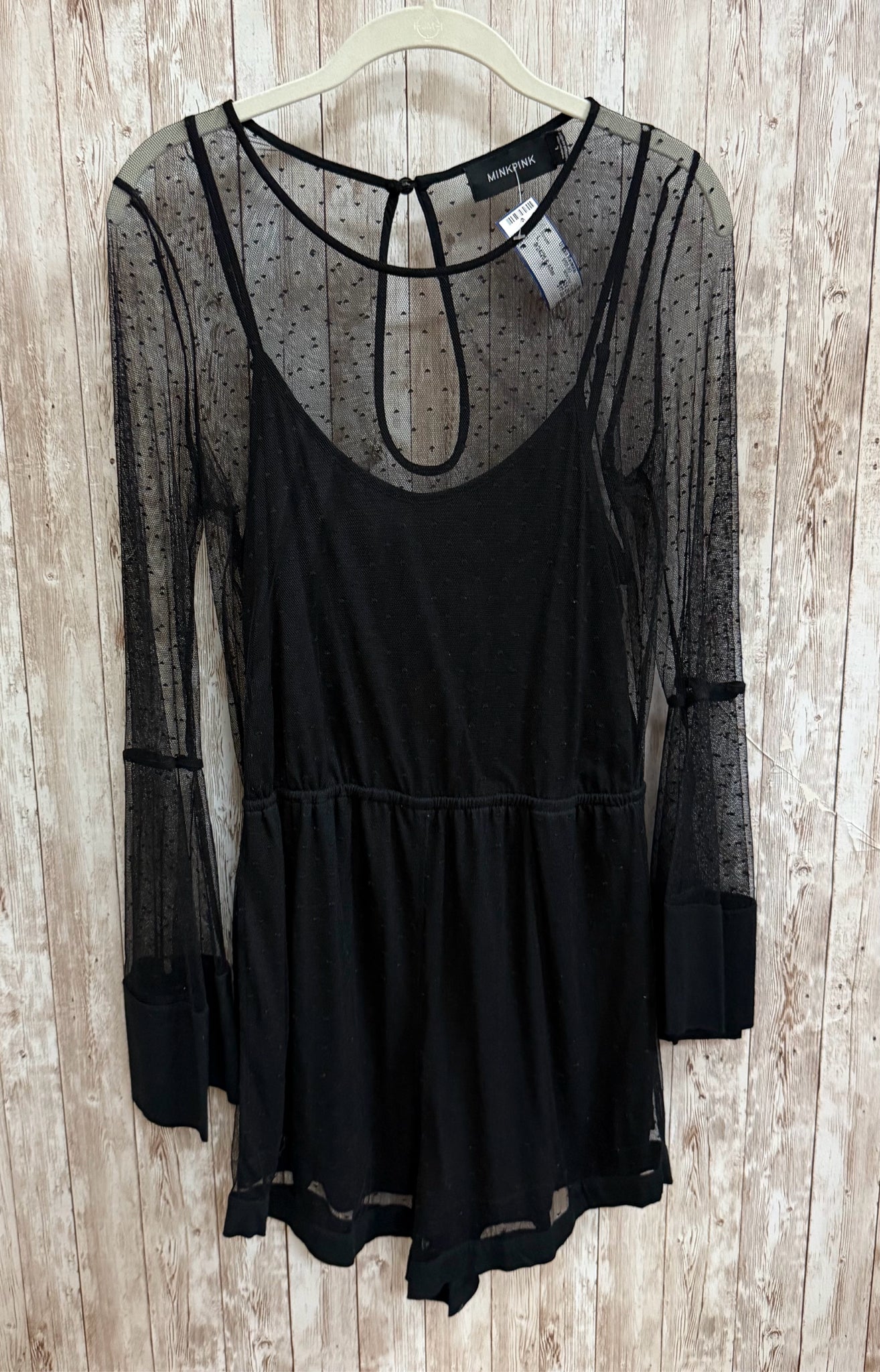 Size L MINKPINK Black Romper