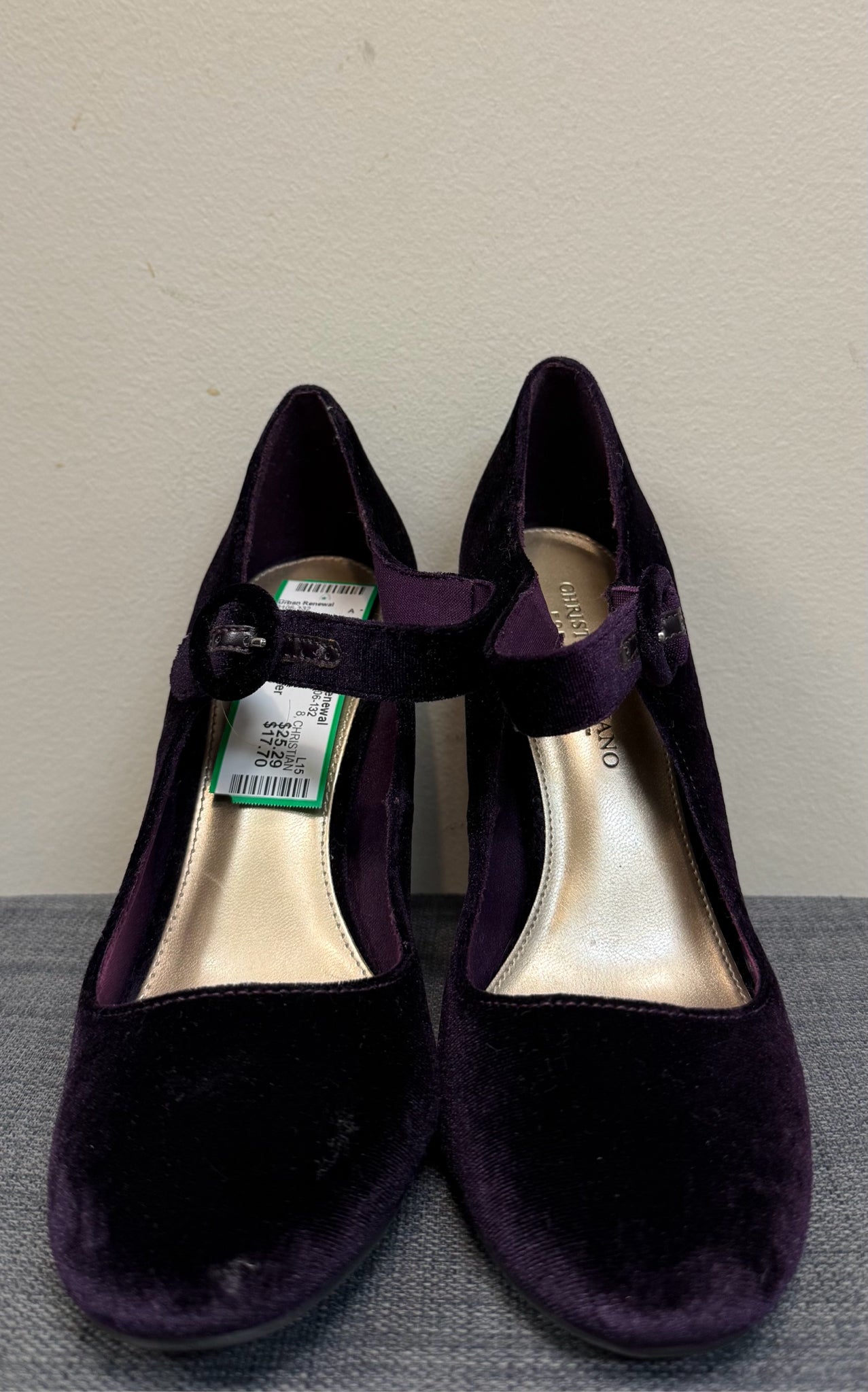 8 CHRISTIAN SIRIANO PURPLE VELVET Pumps