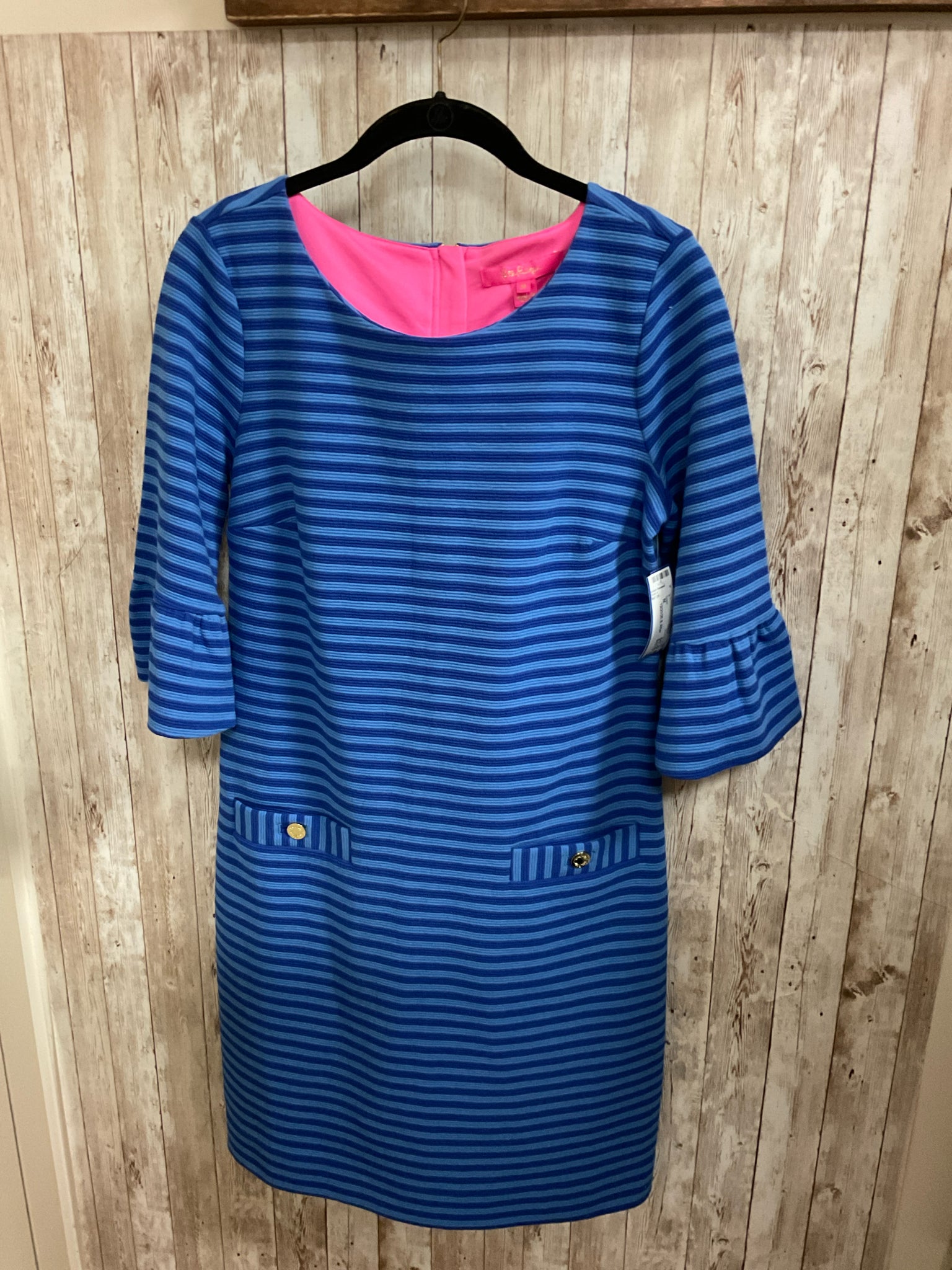 Size M LILLY PULITZER BLUE STRIPE Dress