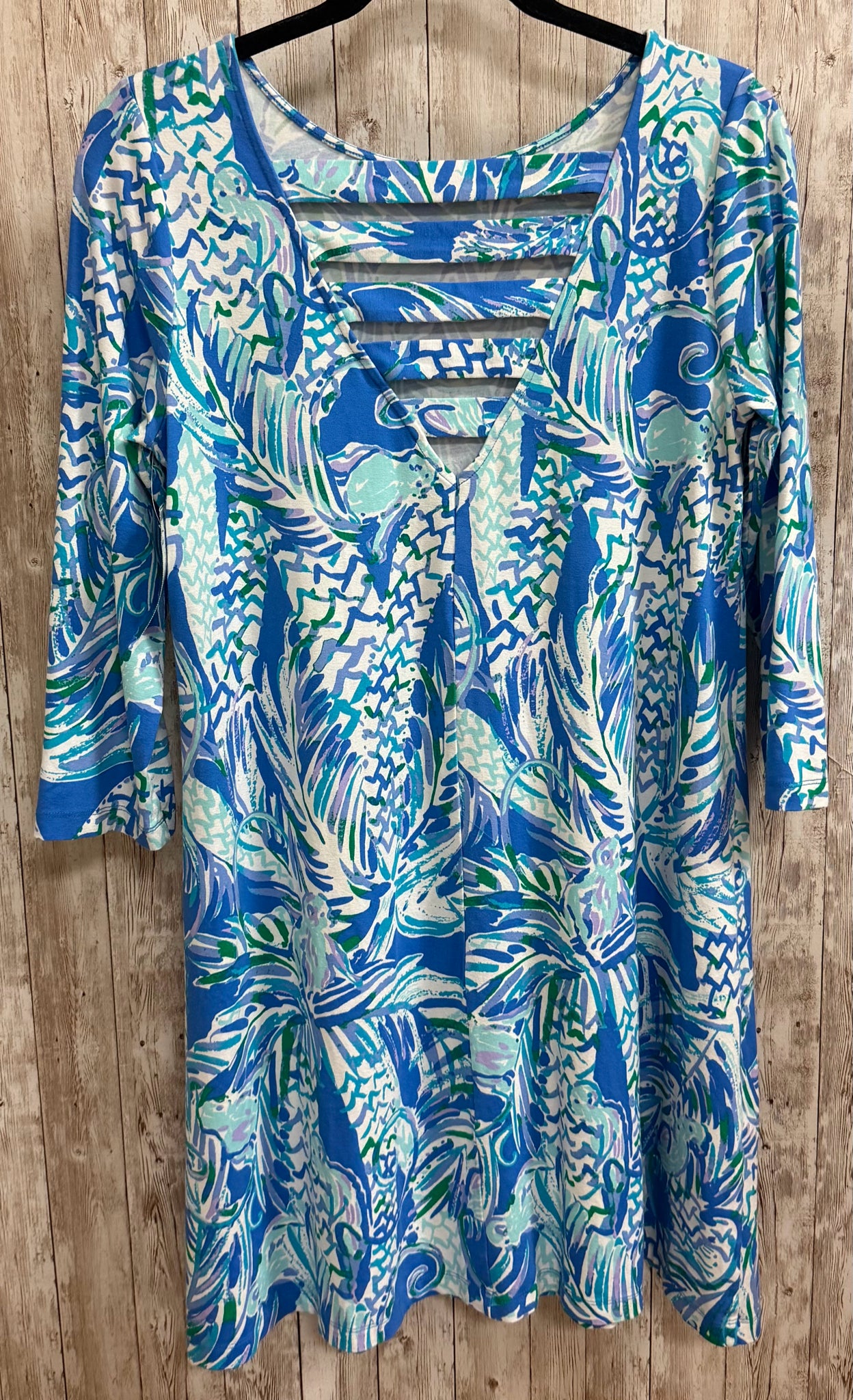 Size L LILLY PULITZER Blue Print Dress