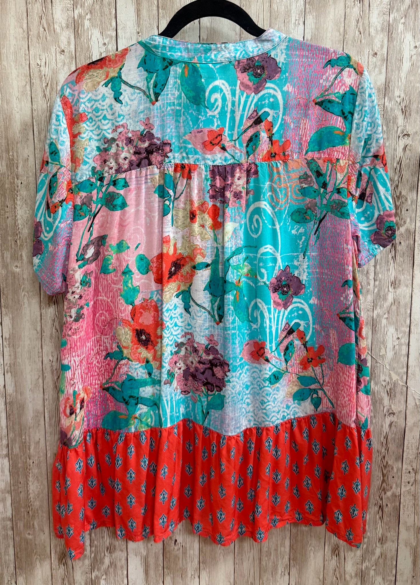 Size MP TOLANI BLUE AND ORANGE PRINT Top