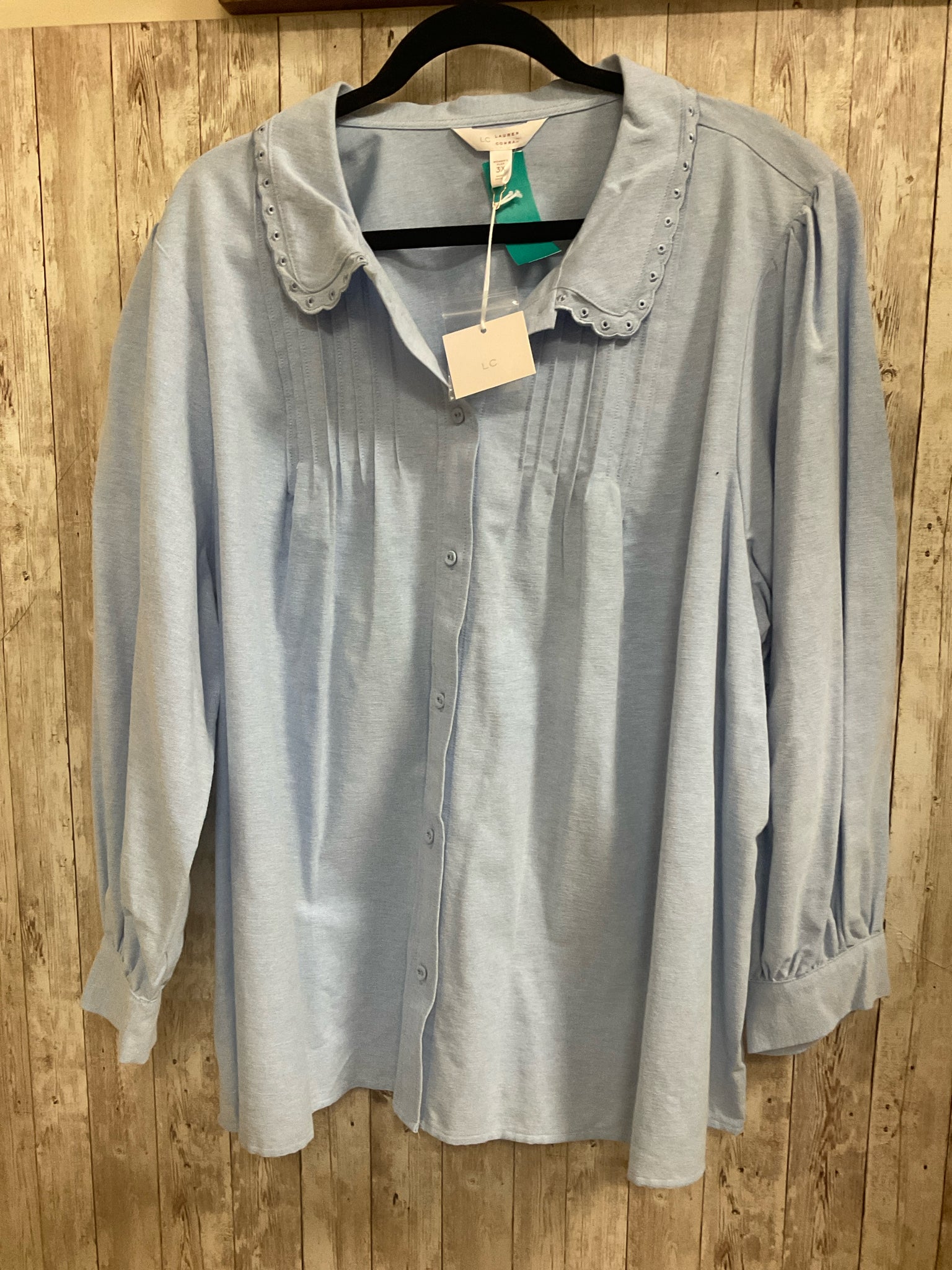 Size 3X LAUREN CONRAD Light Blue Top