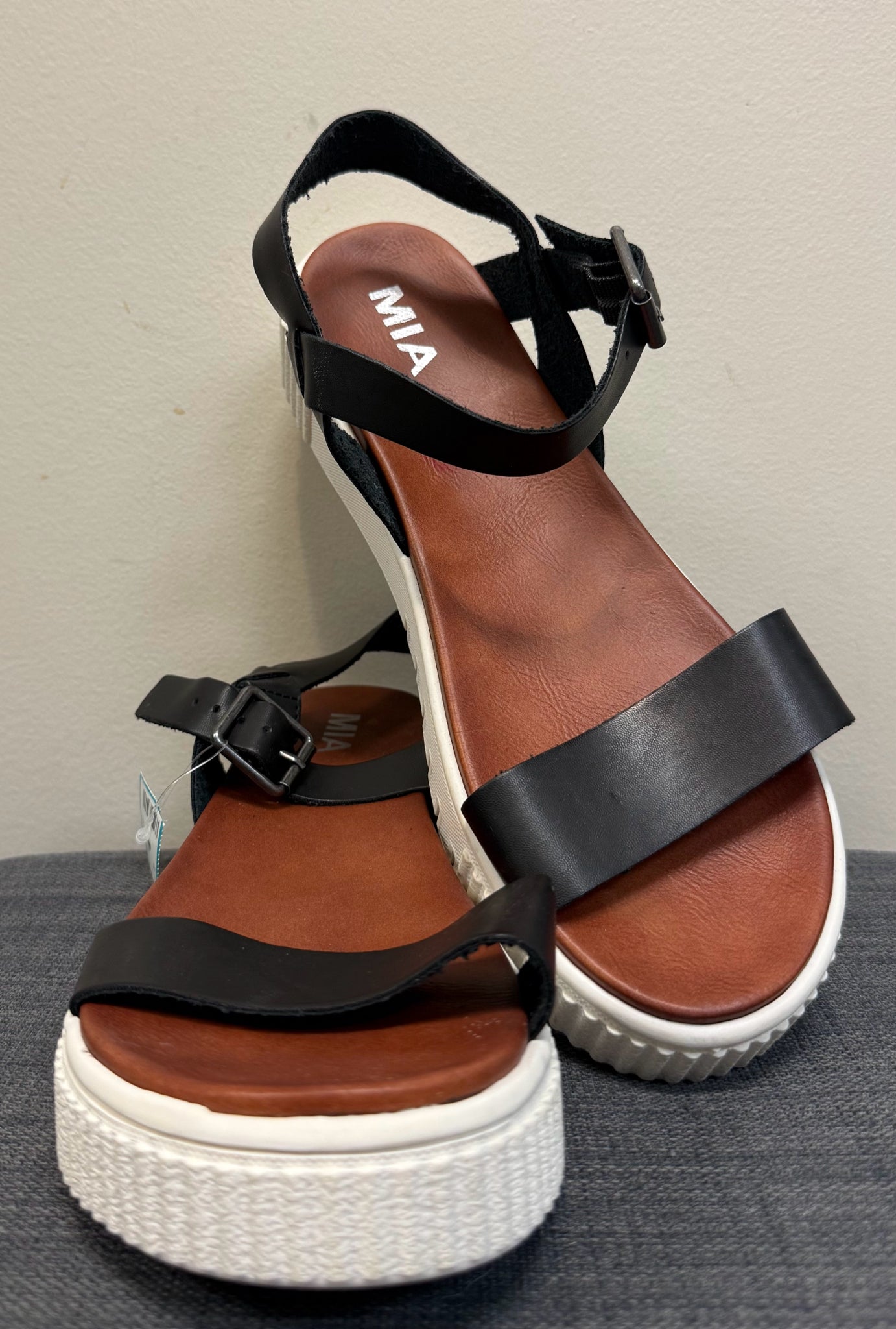 9.5 MIA Black Sandals