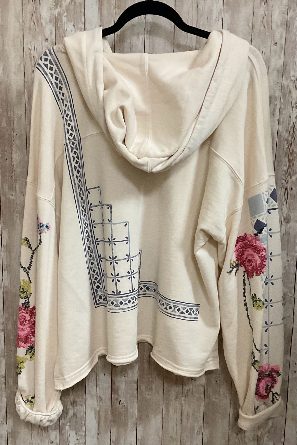 FREE PEOPLE CREAM PRINT sweatshirt