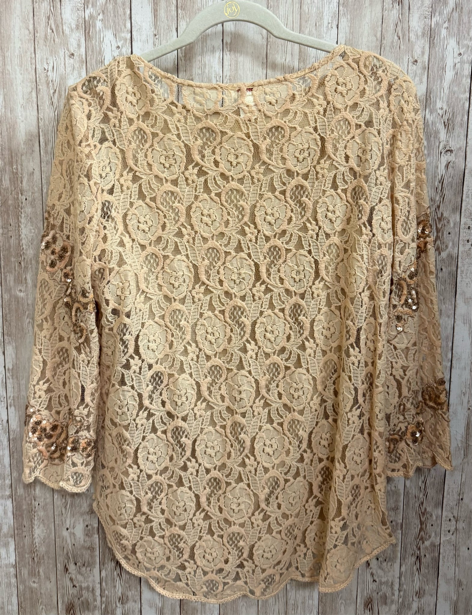 Size L SUNDANCE Tan 2 PC Top