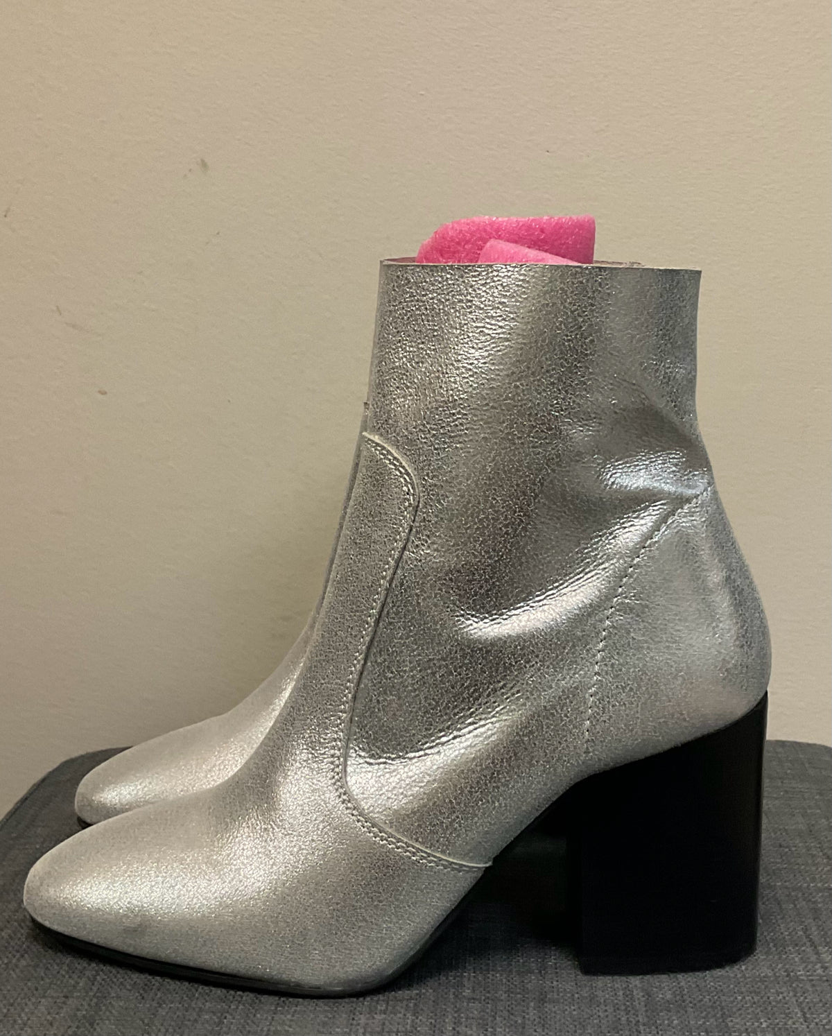 6 BLACK SUEDE STUDIO Silver SHOES