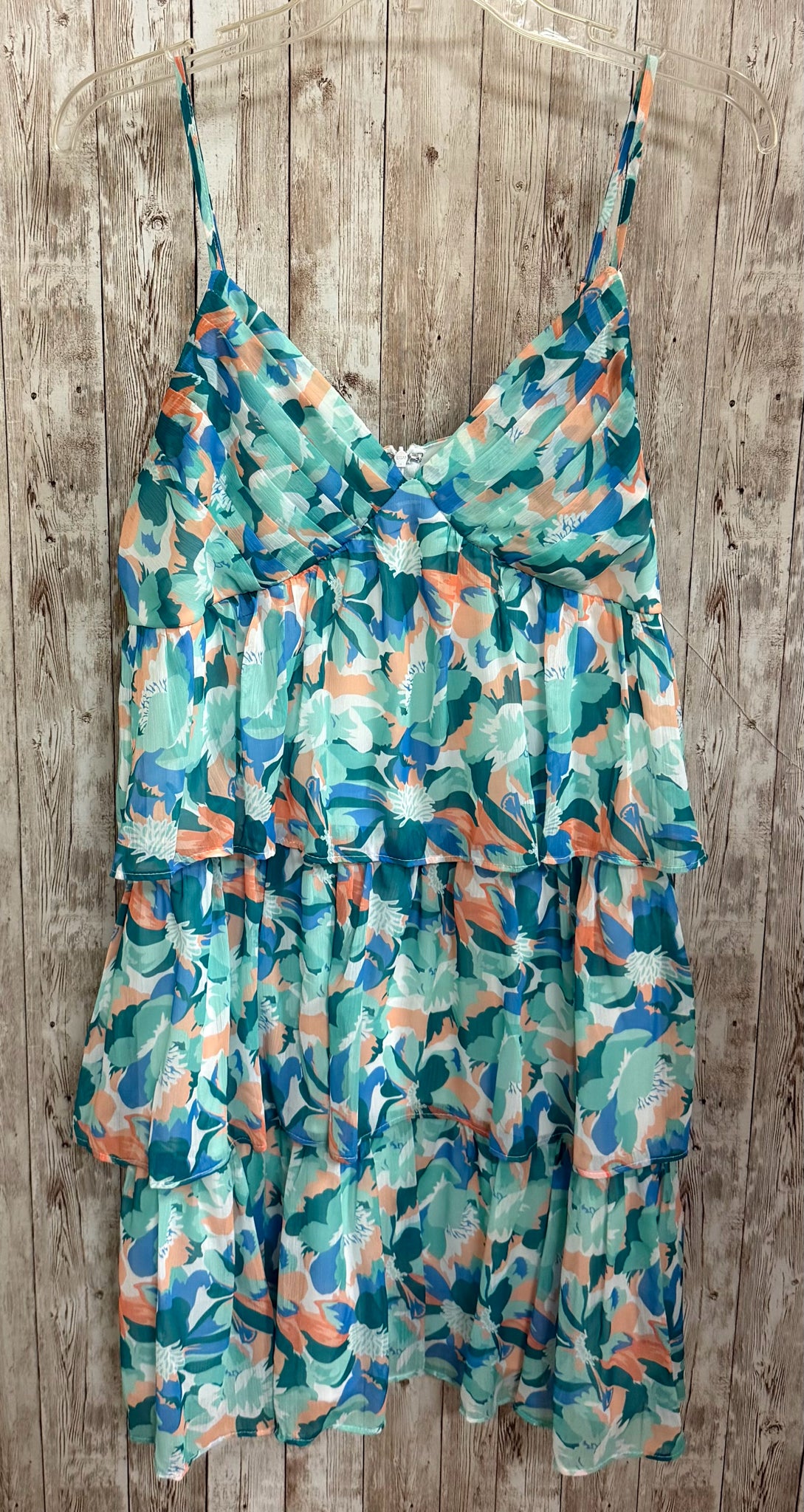 Size L SHE+SKY MINT FLORAL Dress