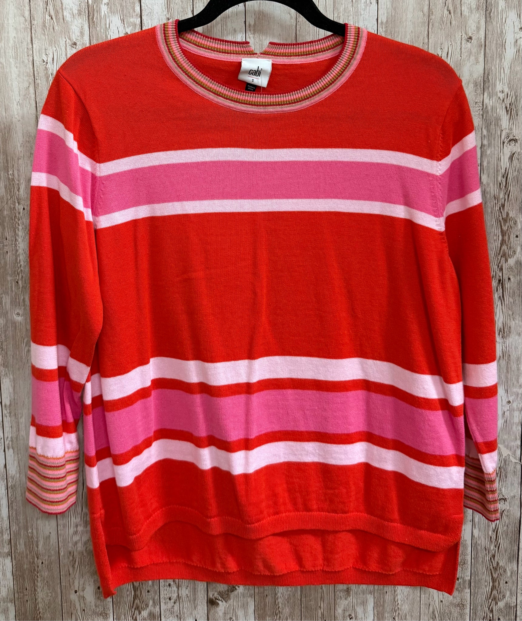 Size S CABI PINK AND ORANGE Sweater