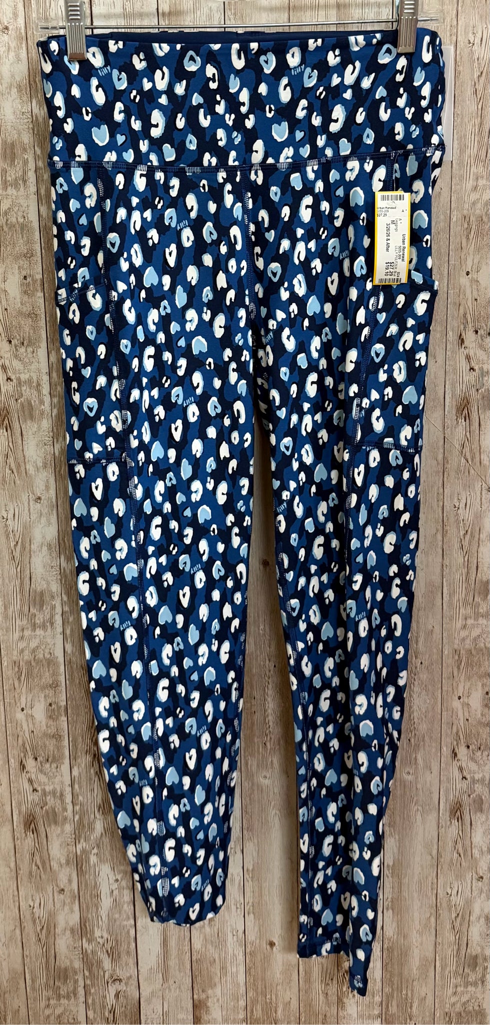Size M LILLY PULITZER Blue Print Leggings