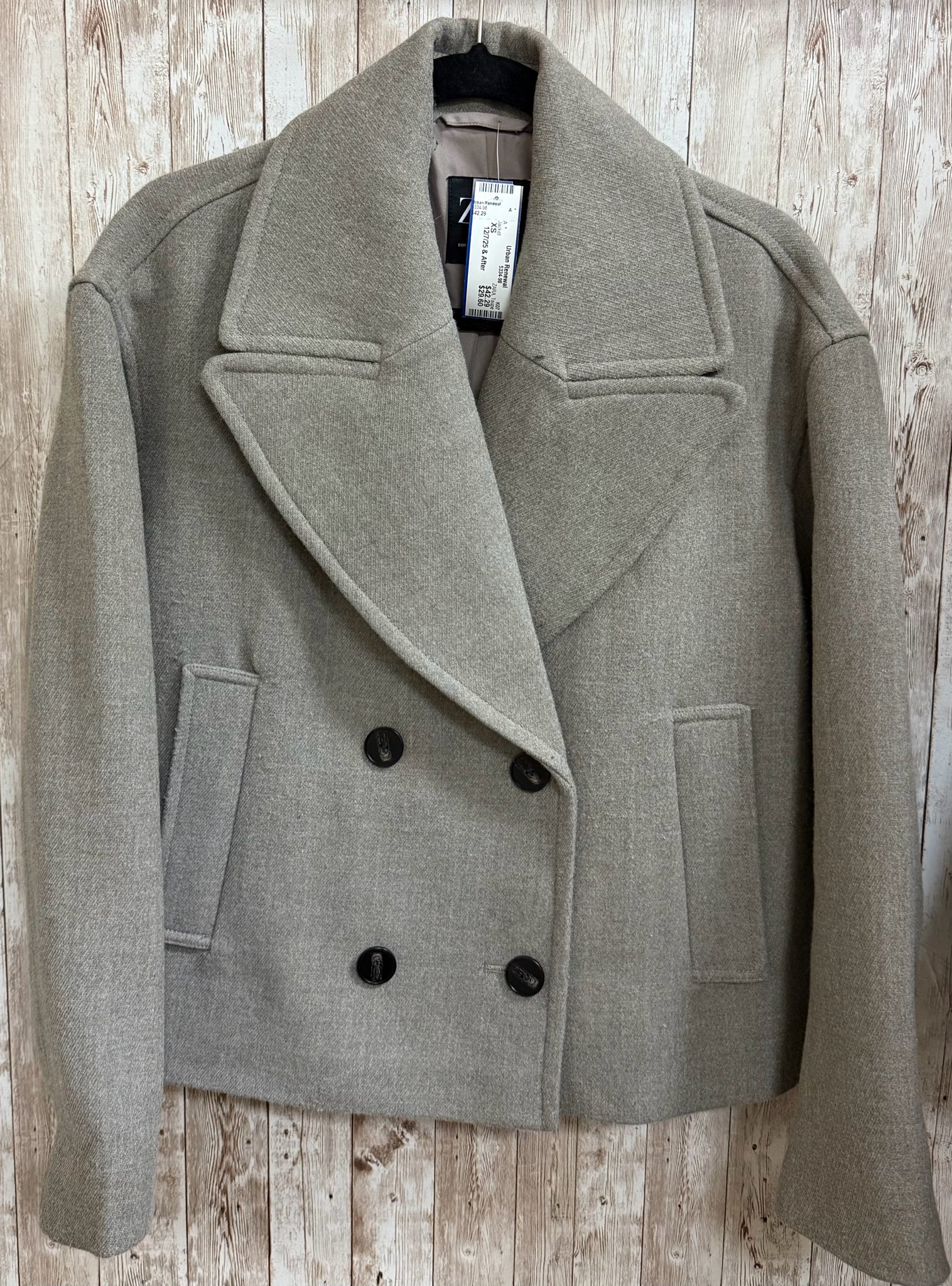 ZARA Size XS Taupe Jacket