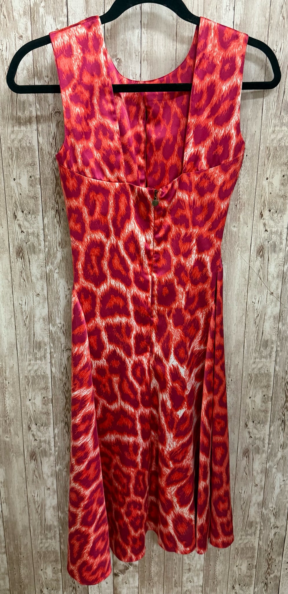 Size XS JUST CAVALLI RED ANIMAL Dress
