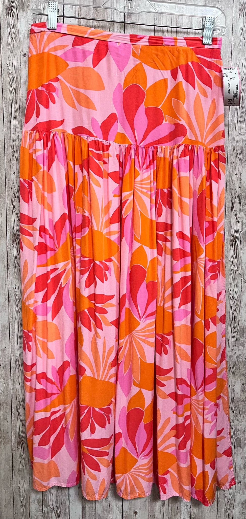 Size S ABEL THE LABEL Pink & Orange Skirt