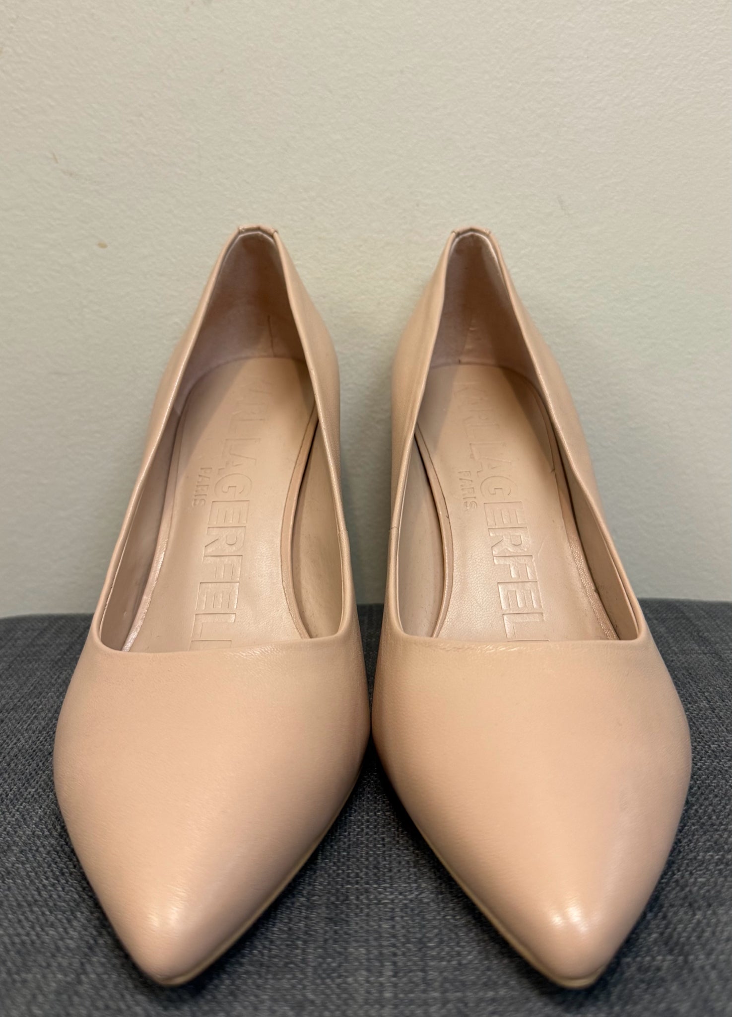 10 KARL LAGERFELD Nude SHOES
