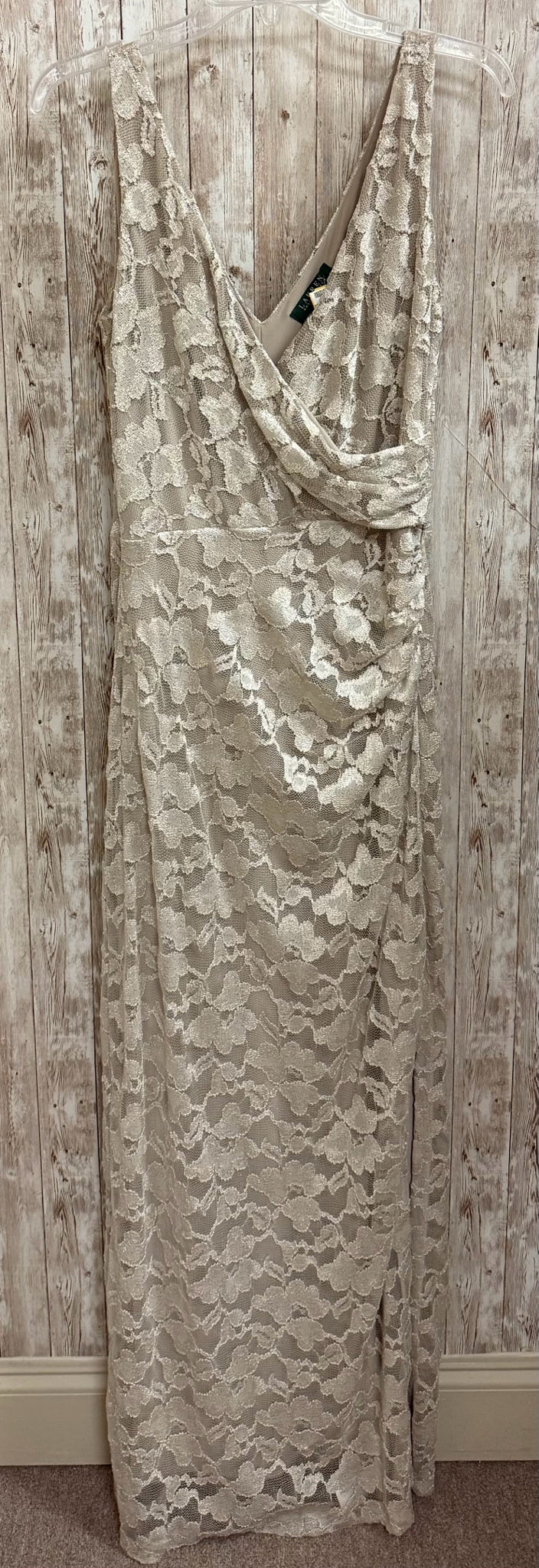Size 12 LAUREN RALPH LAUREN Gold Dress