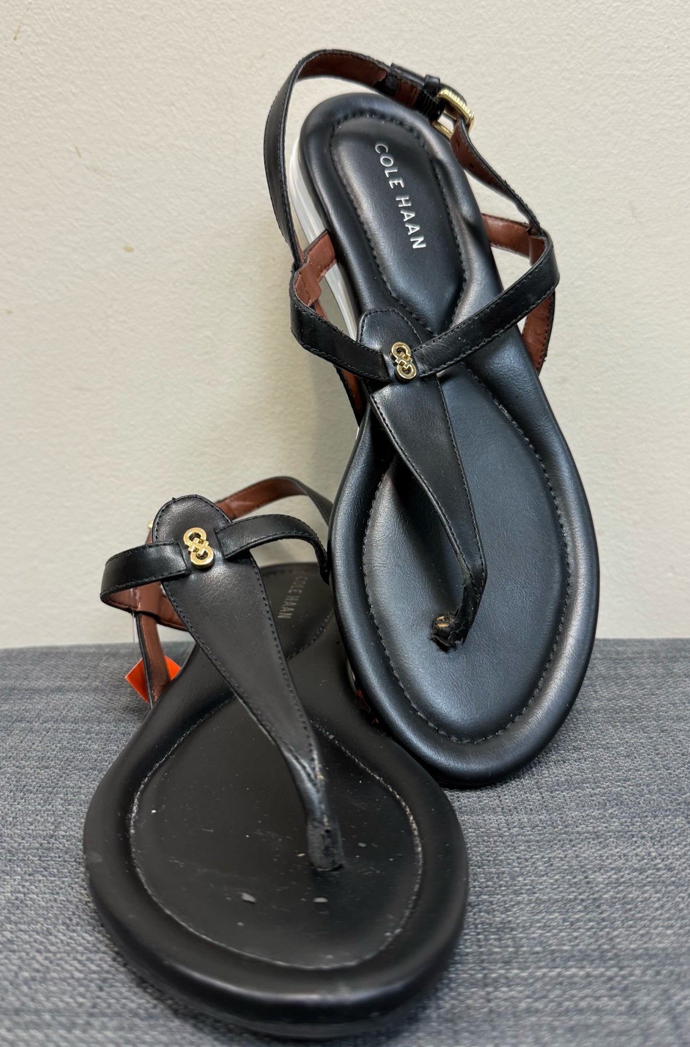 6.5 COLE HAAN Black Sandals