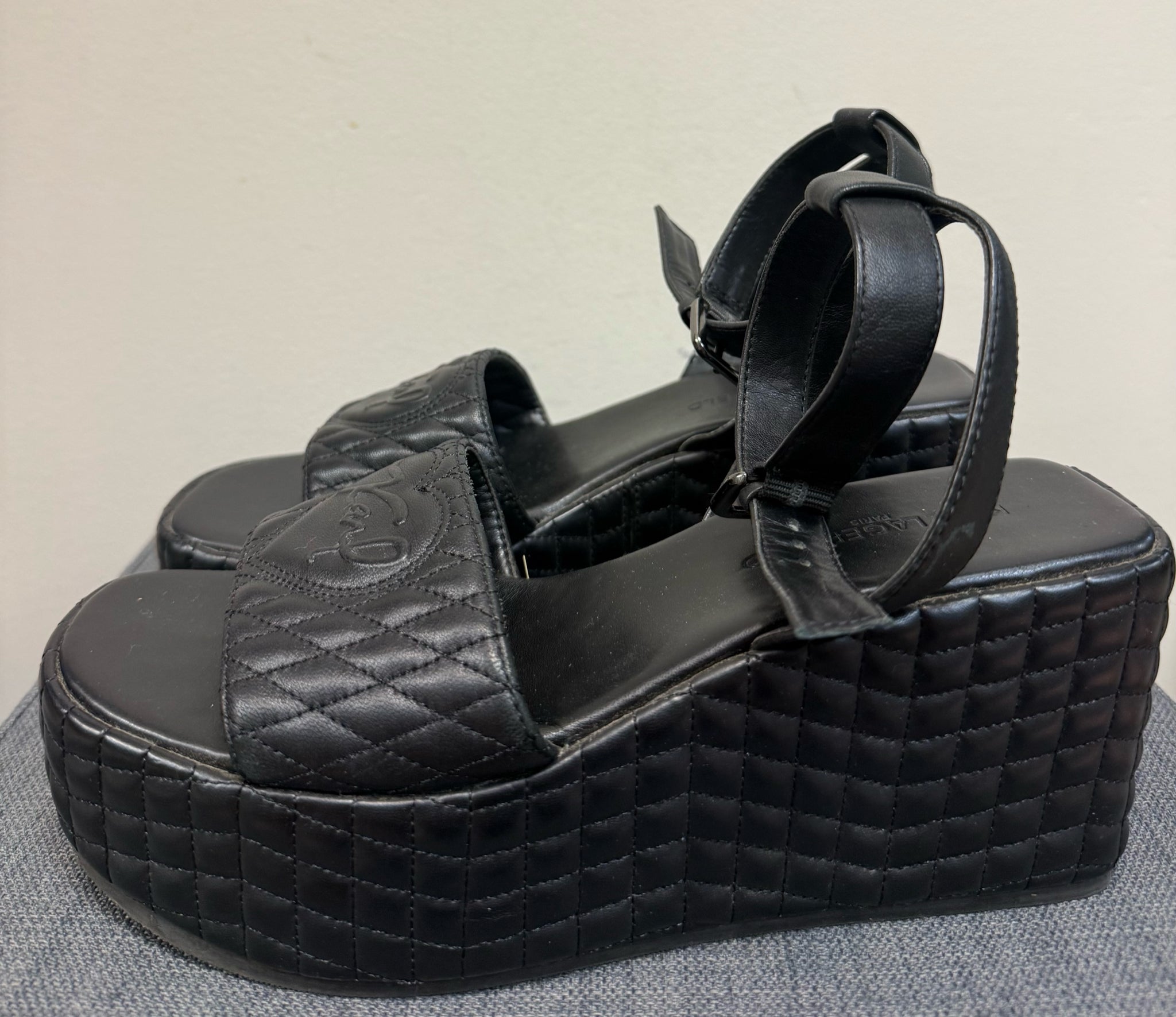 7.5 KARL LAGERFELD Black SHOES