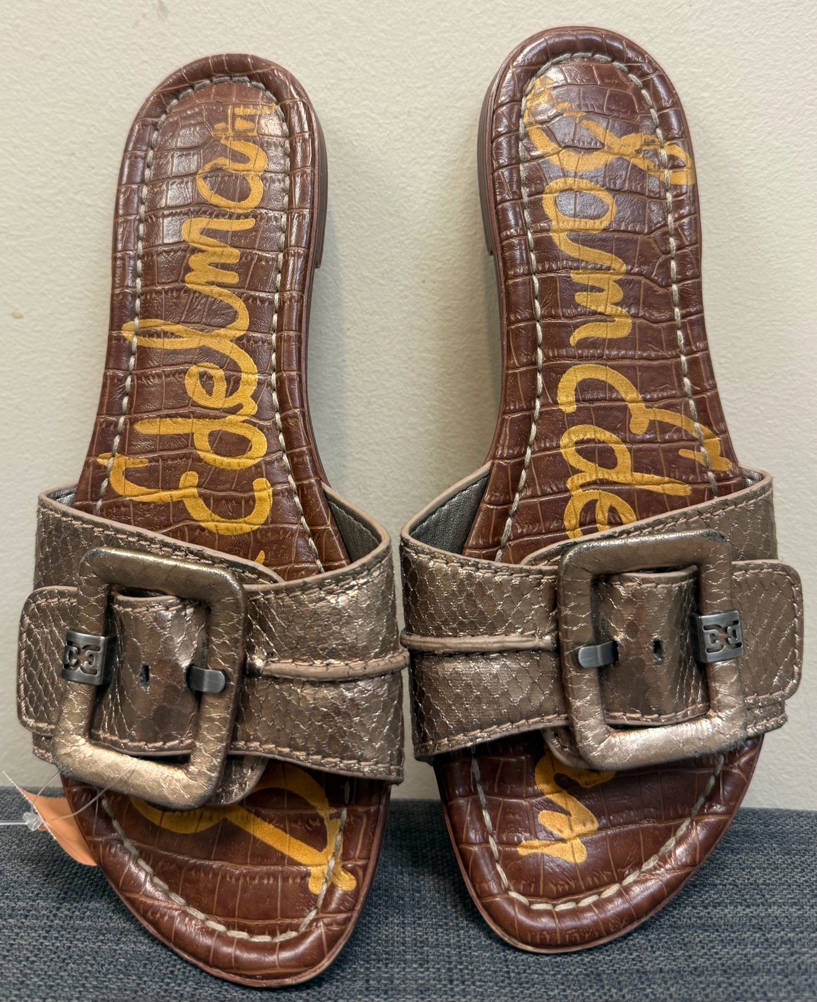 8 SAM EDELMAN Bronze Sandals