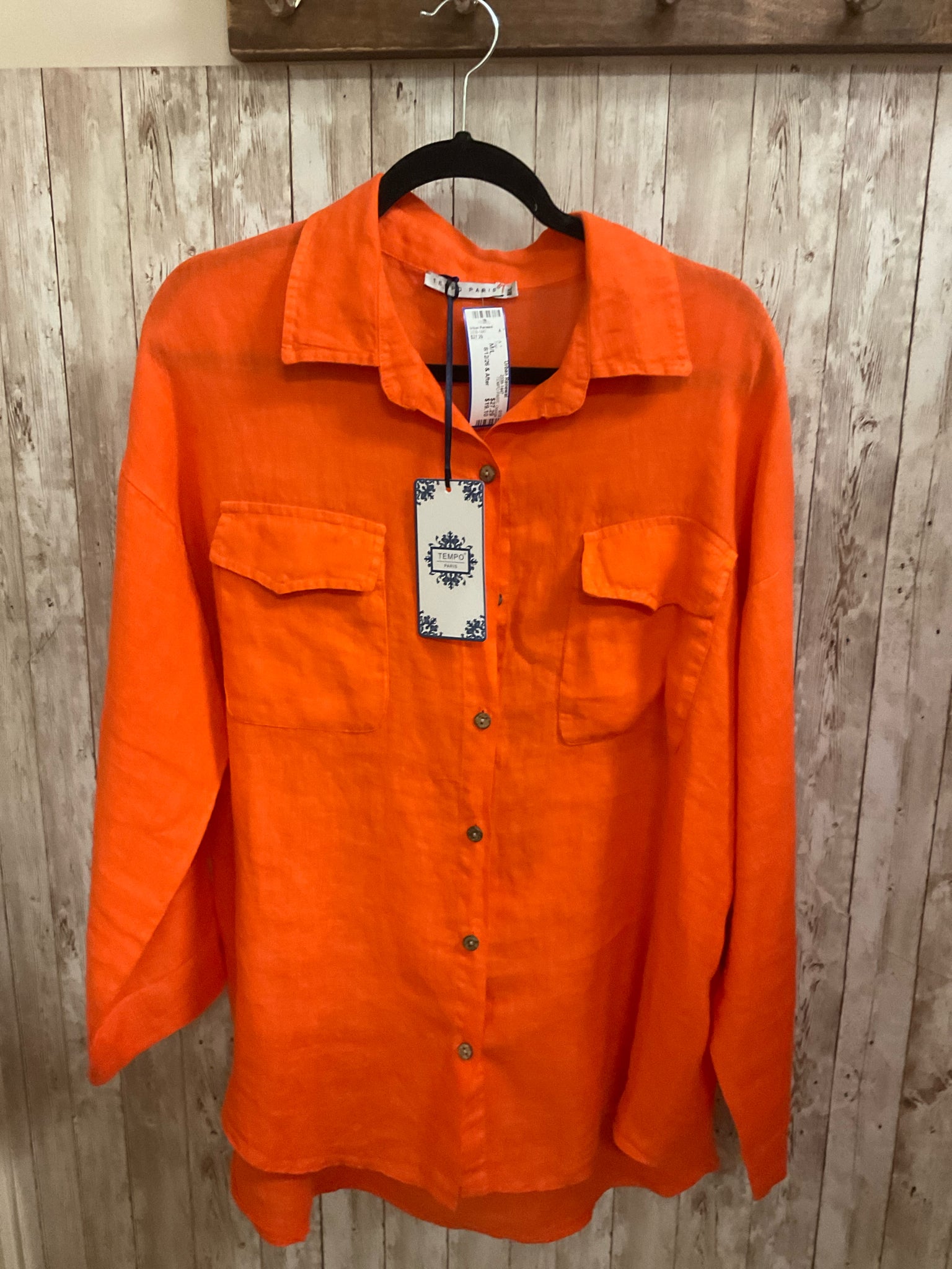 Size M/L TEMPO PARIS Orange Top