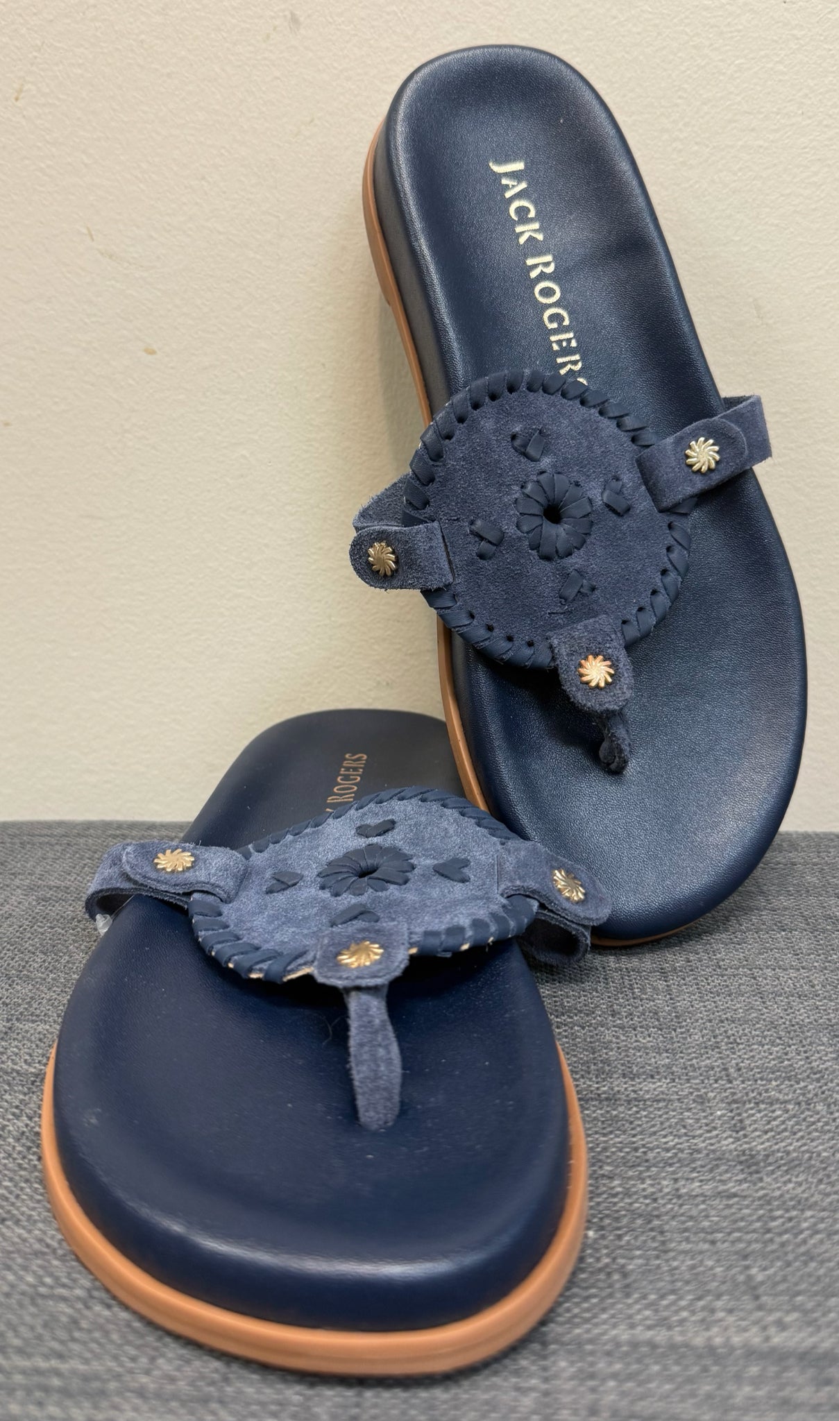 7 JACK ROGERS Navy Sandals