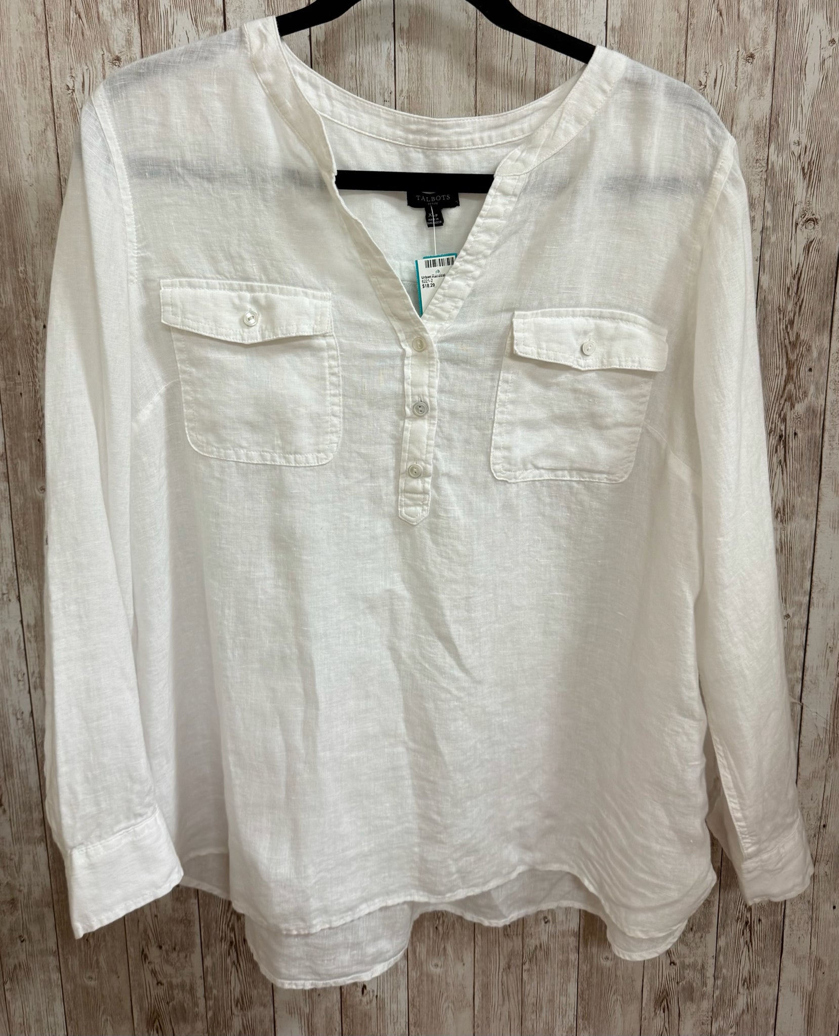 Size XLP TALBOTS White Top