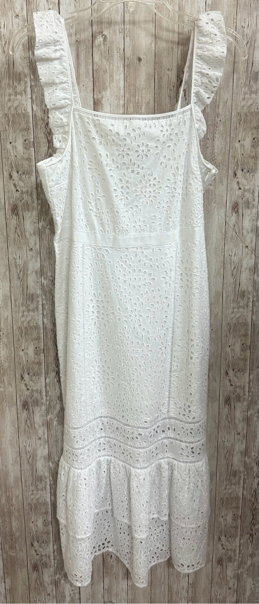 Size 4 BANANA REPUBLIC WHITE EYELET Dress